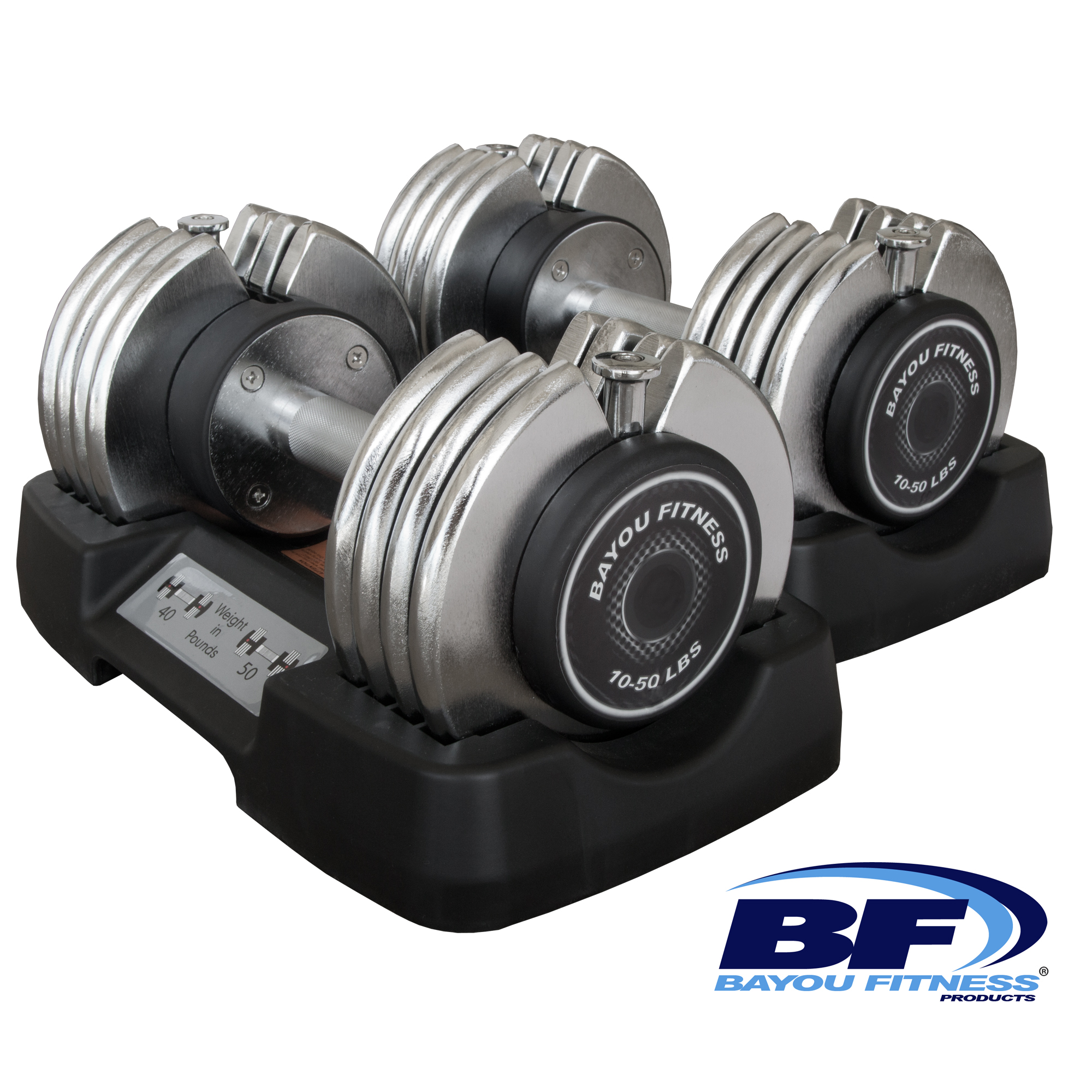 Bayou Pair of 50 lb. Adjustable Dumbbells BF-0250 at Kmart.com