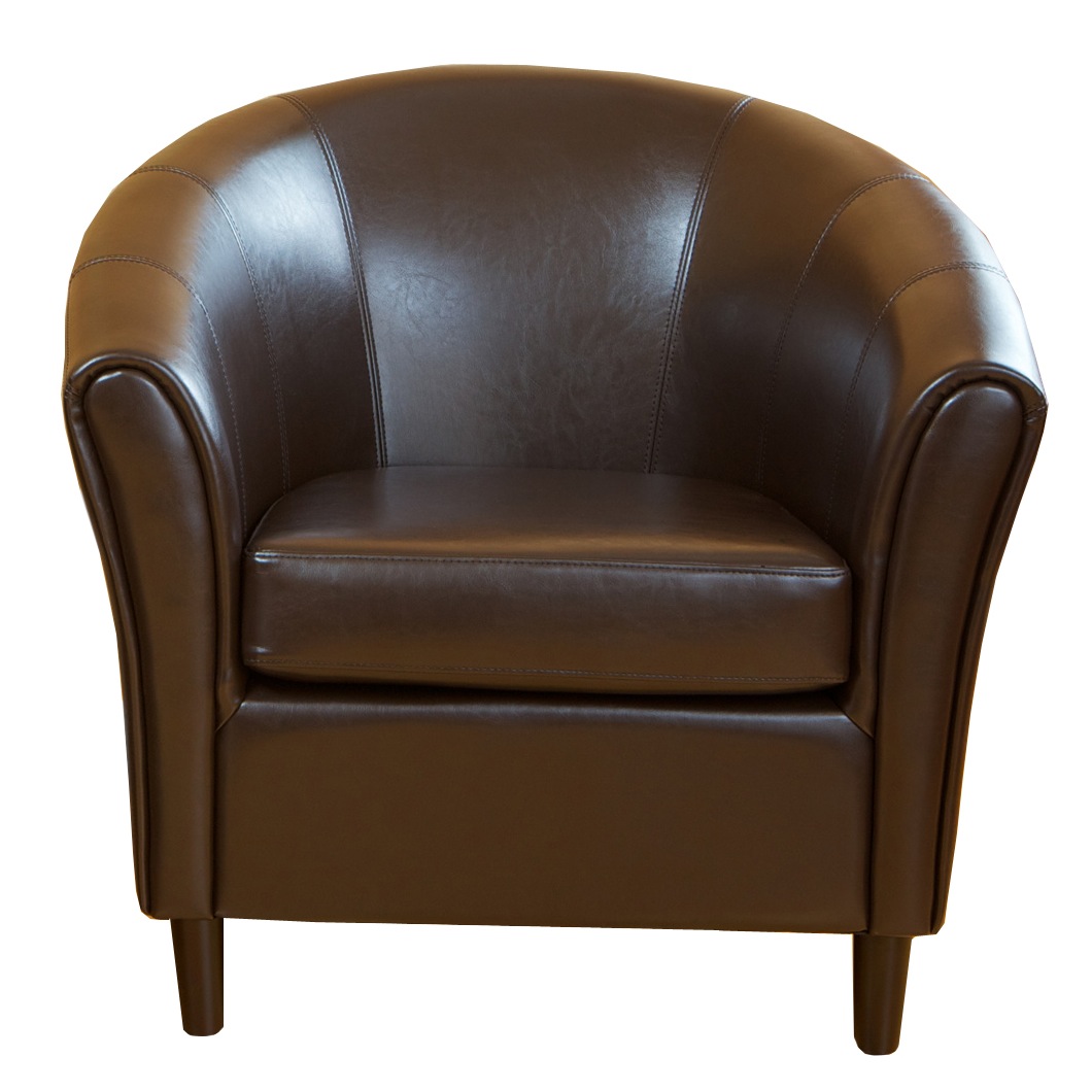 Napoli Brown Leather Chair
