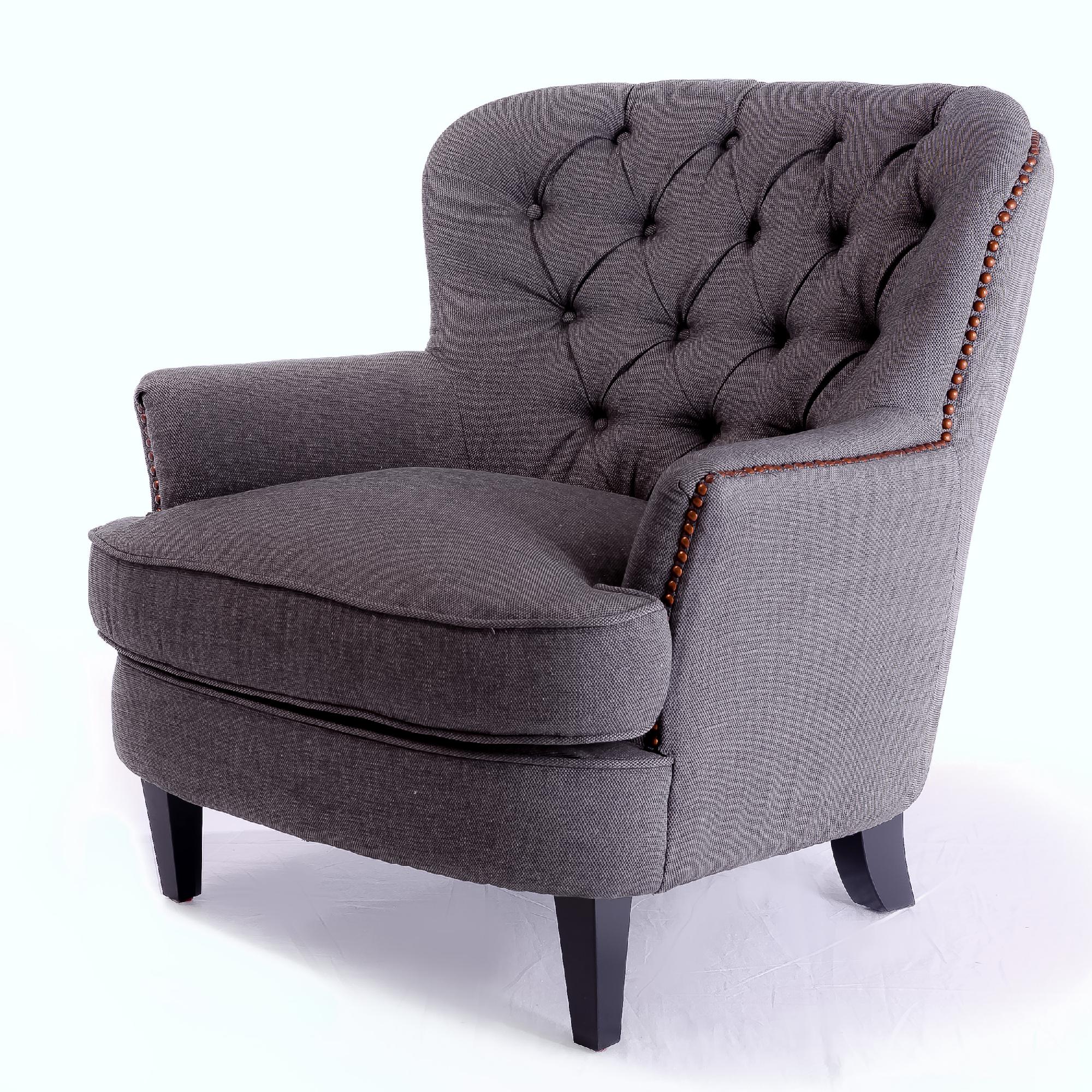 Tafton Gray Fabric Club Chair