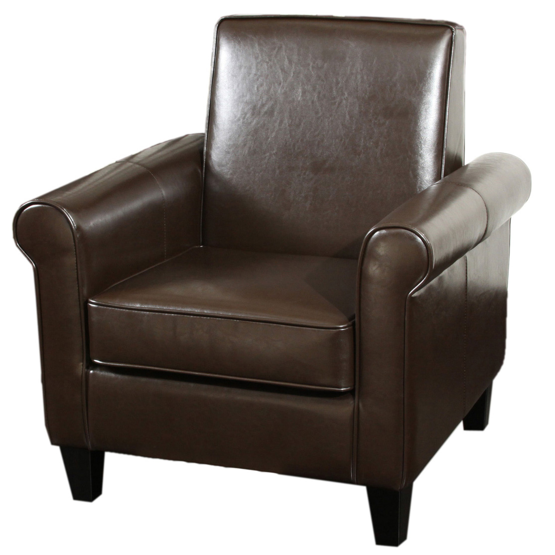 Freemont Chocolate Brown Club Chair