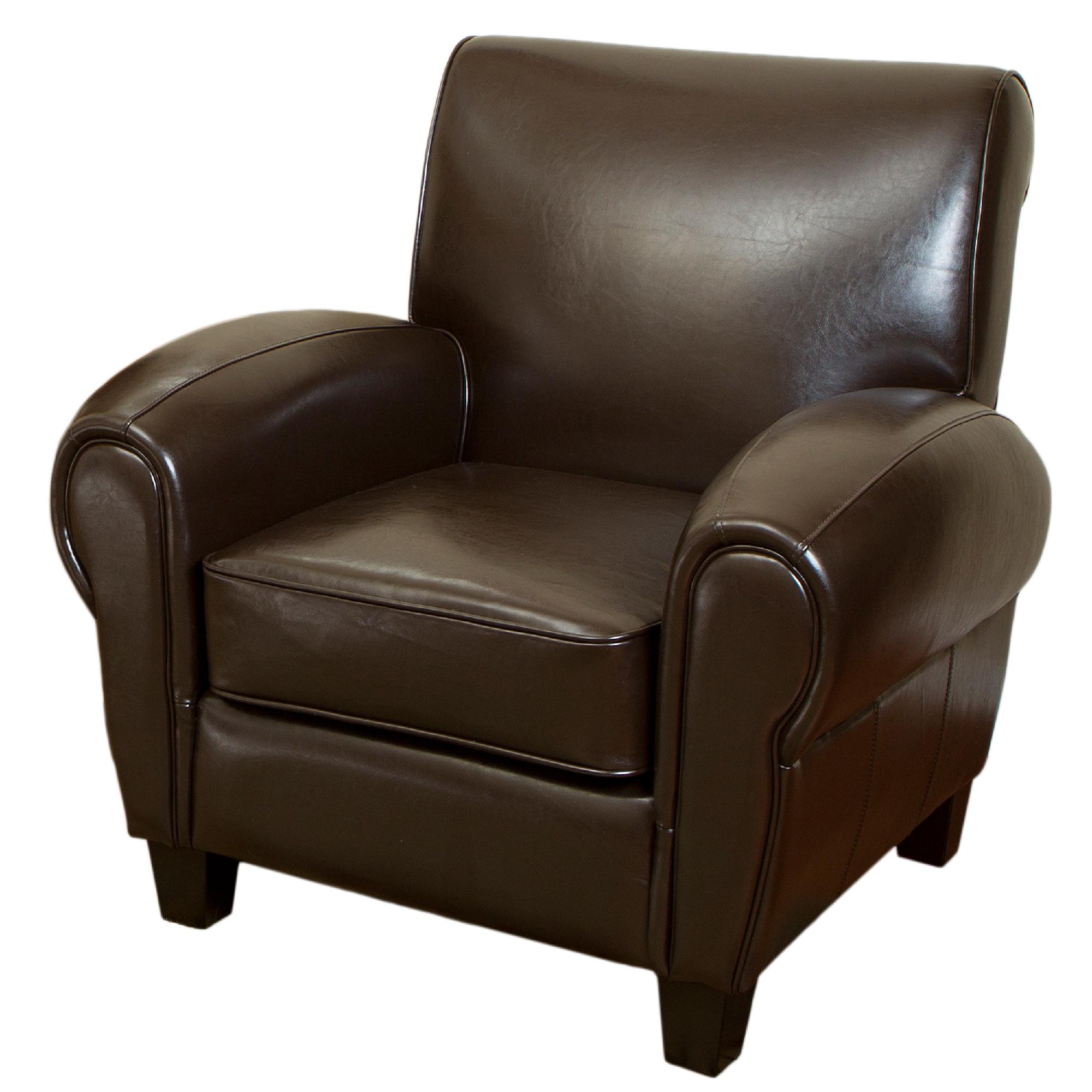 Finley Chocolate Brown Club Chair
