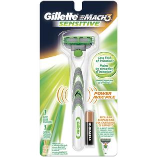 Gillette Mach3 Sensitive Power, 1 Razor, 1 Cartridge, 1 Battery ...