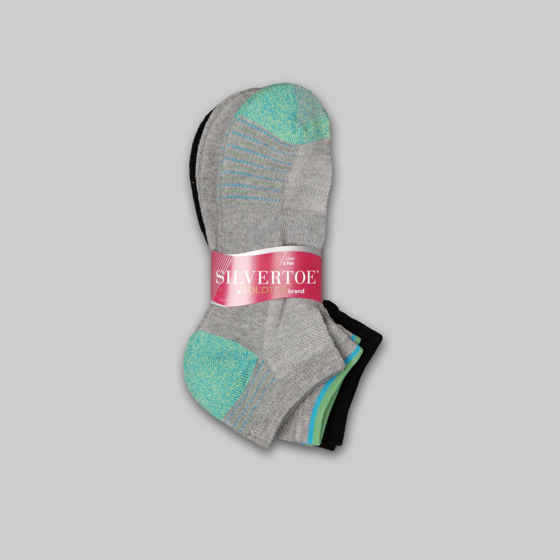 Silvertoe Women's No Show Athletic Socks - 3 Pairs at Sears.com