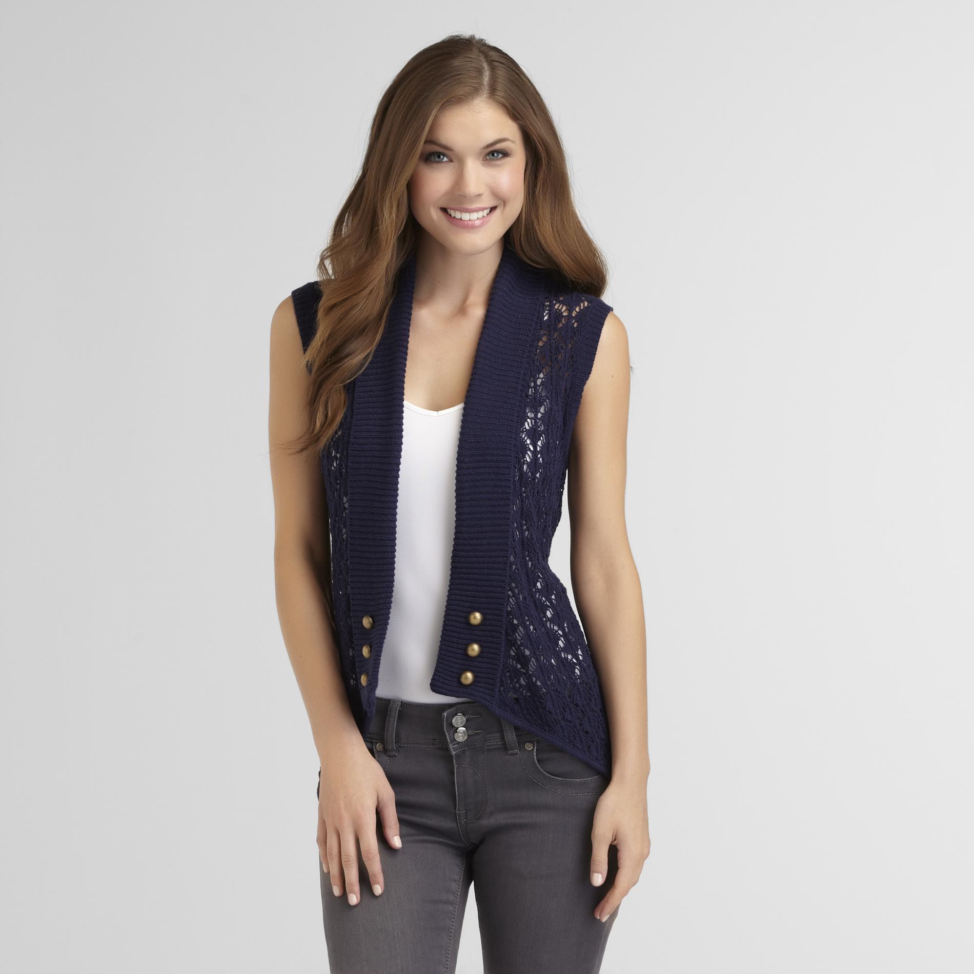 QUESTION Women's Pointelle Sweater Vest