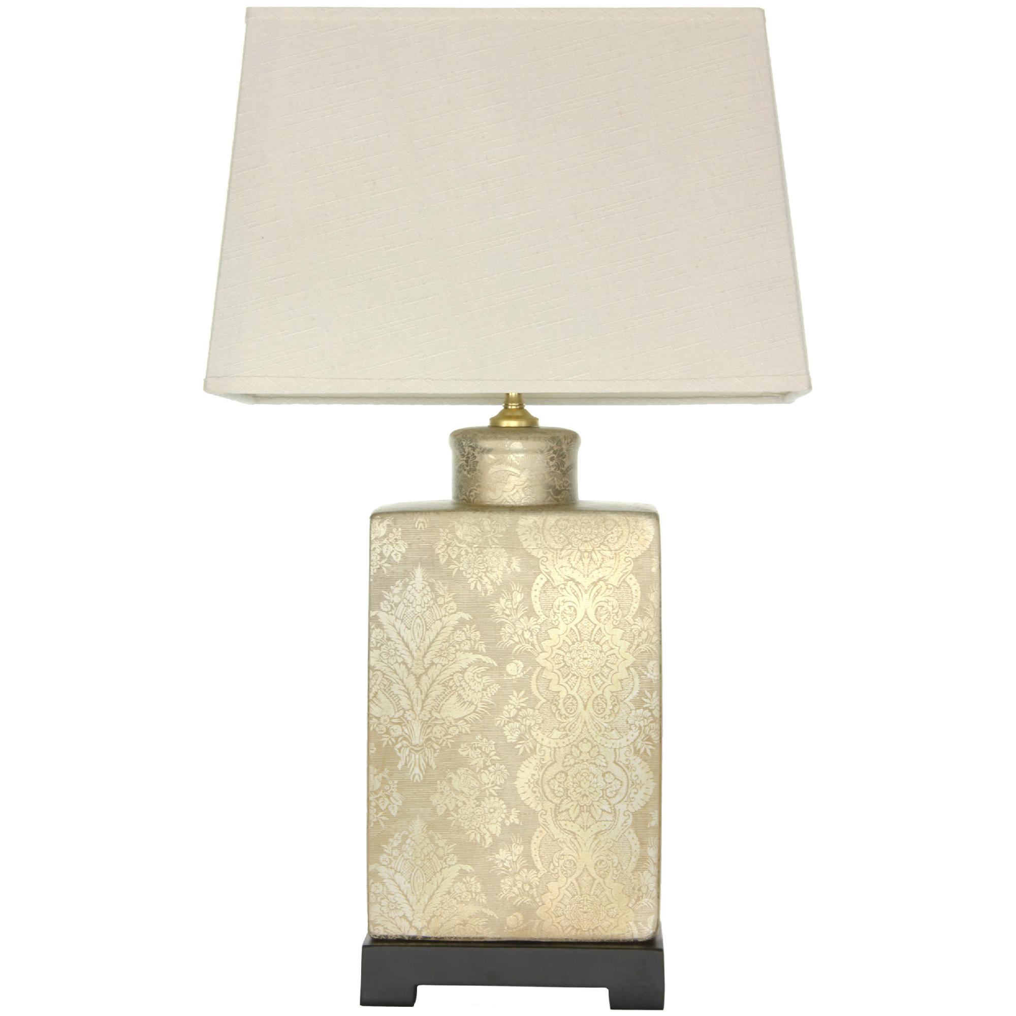 Oriental Furniture 28" Rectangular Turquoise Lamp - Home ...