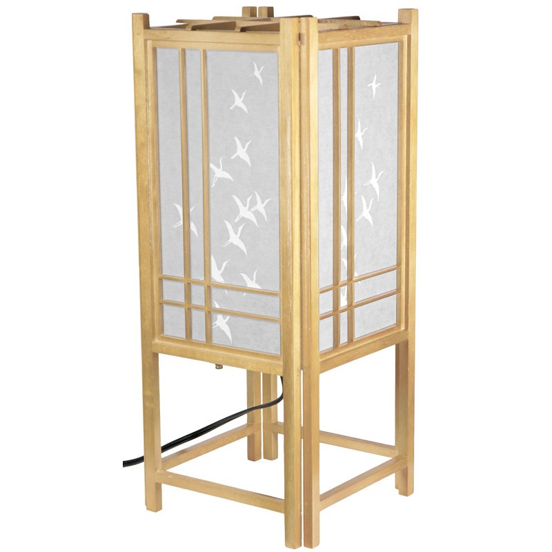 Oriental Furniture 18" Cranes Shoji Lamp - Natural at Sears.com