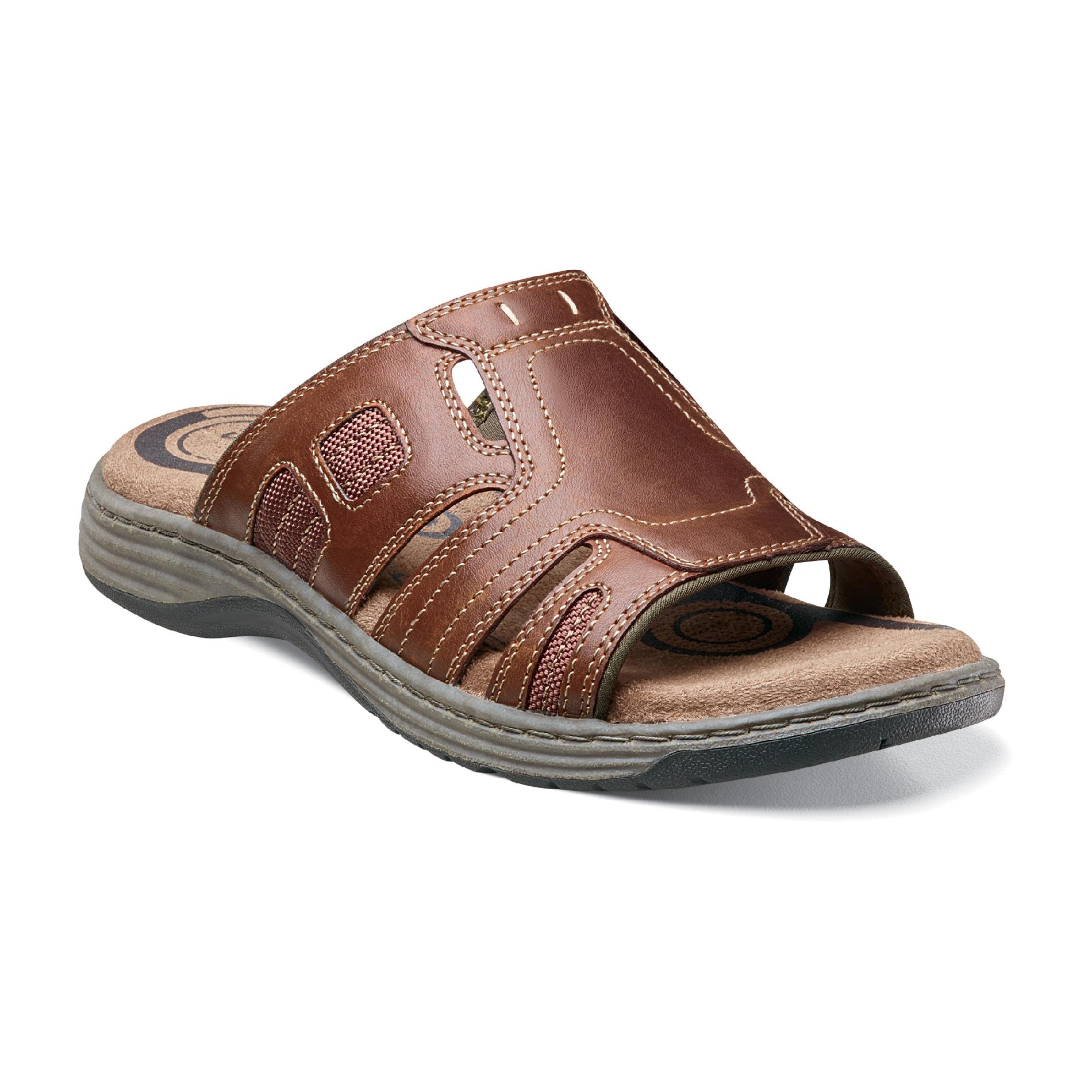 Nunn Bush Men's Reynald Slide Sandal - Cognac at Sears.com