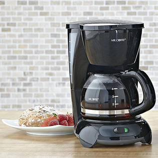Black 4-Cup Coffee Maker: Recharge with Mr. Coffee and Kmart