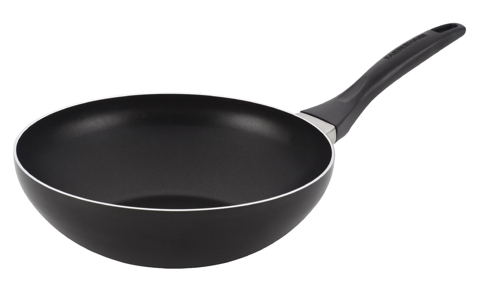 Farberware Dishwasher Safe Nonstick 10.5-Inch Open Stir Fry  Black