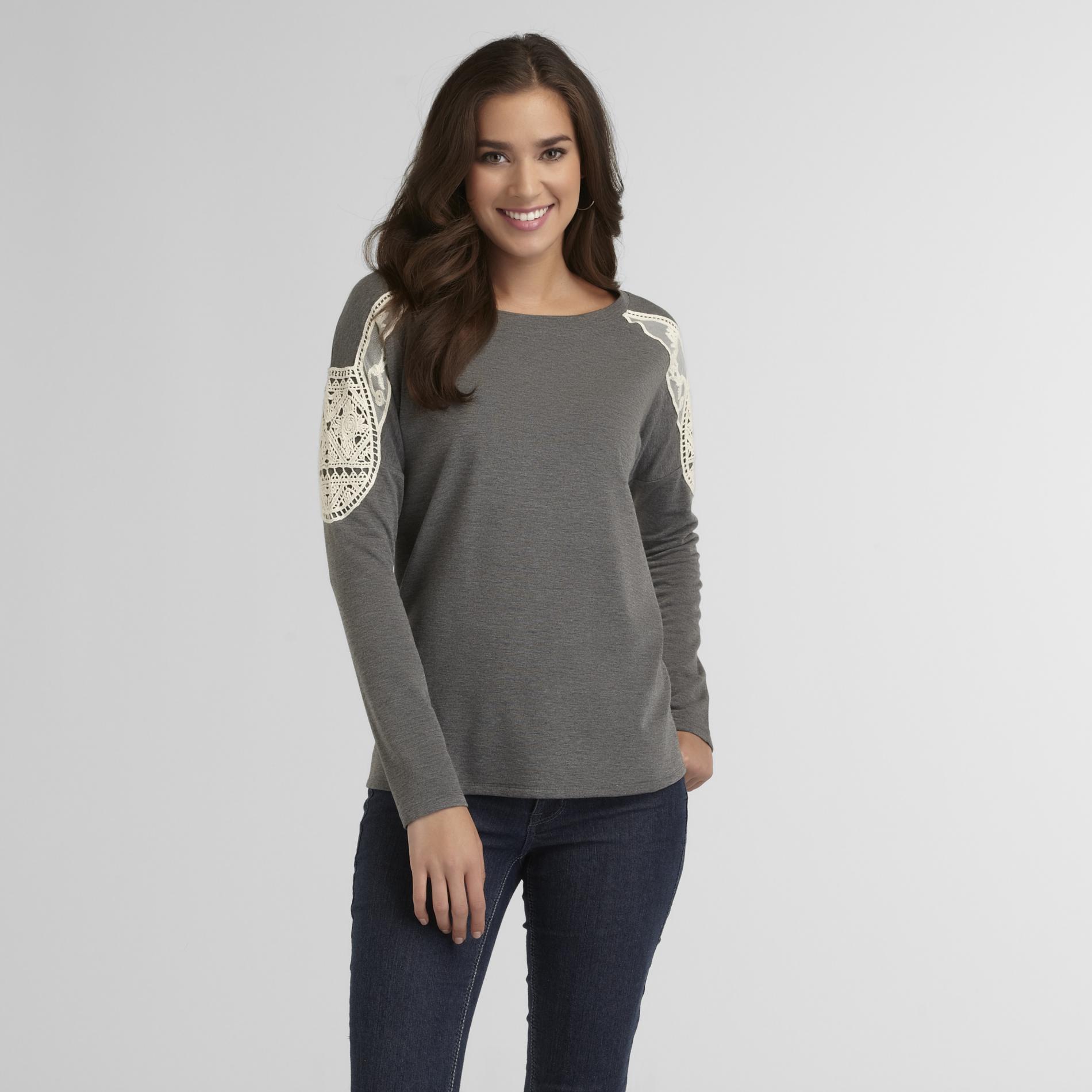 Route 66 Women's Crochet-Shoulder Sweater at Kmart.com