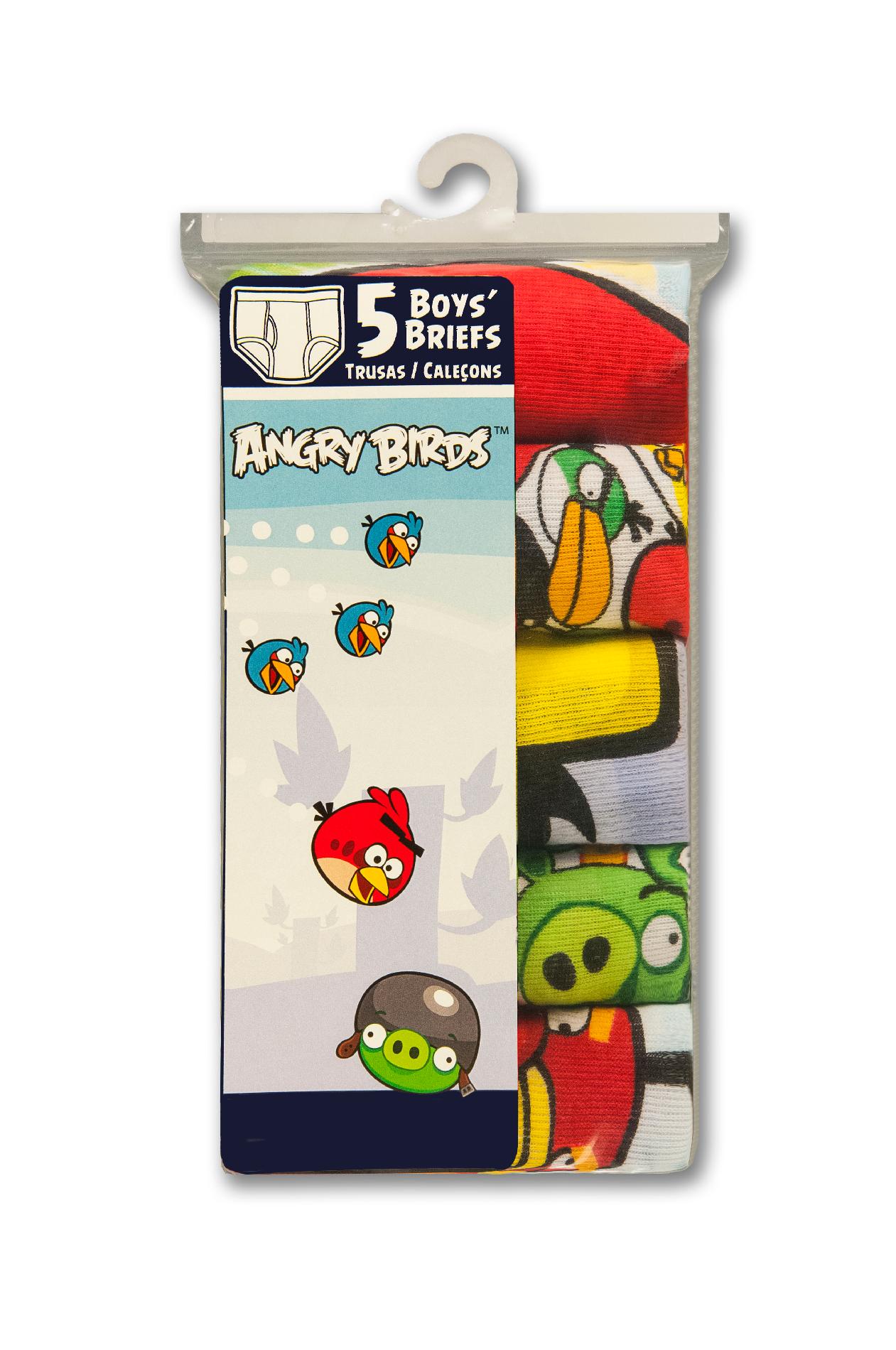 Fruit of the Loom Boys' 5 Pack Angry Birds Brief at mygofer.com