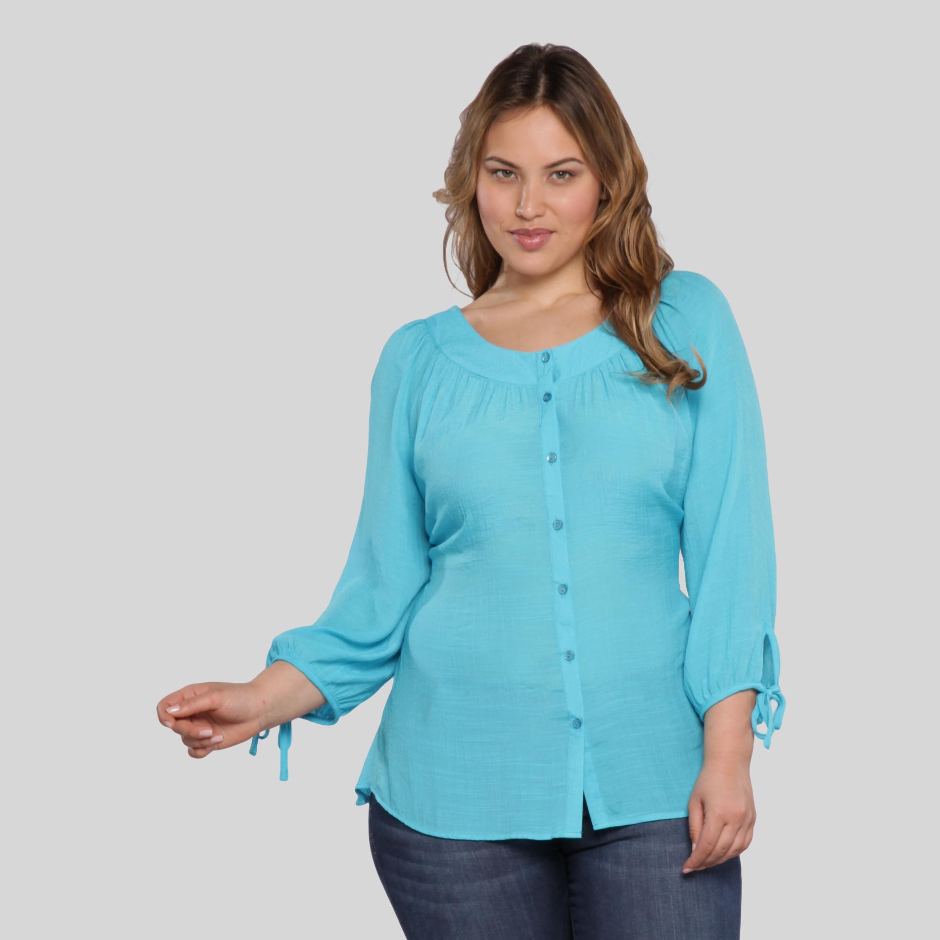 Beverly Drive Women's Plus Blouse at Sears.com