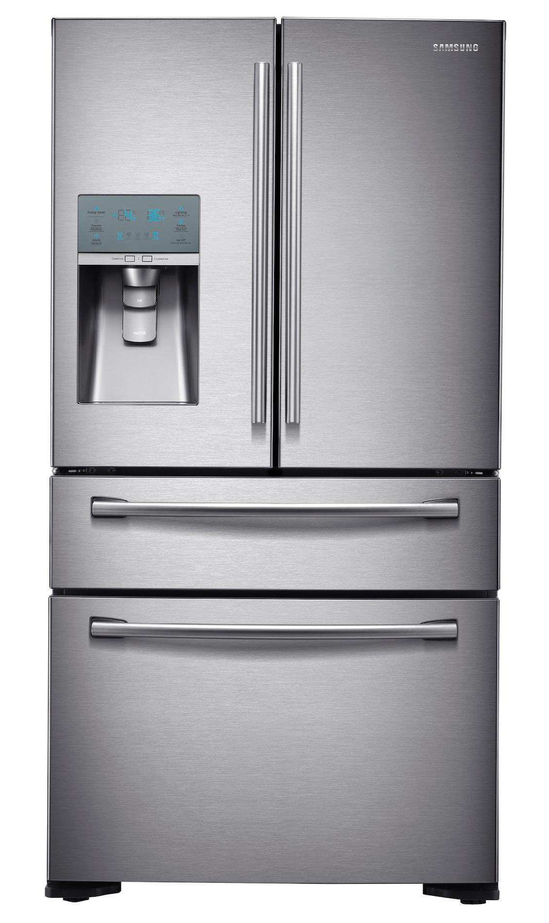 Samsung 24 cu. ft. Counter-Depth 4-Door Refrigerator w/ FlexZone Drawer - Stainless Steel