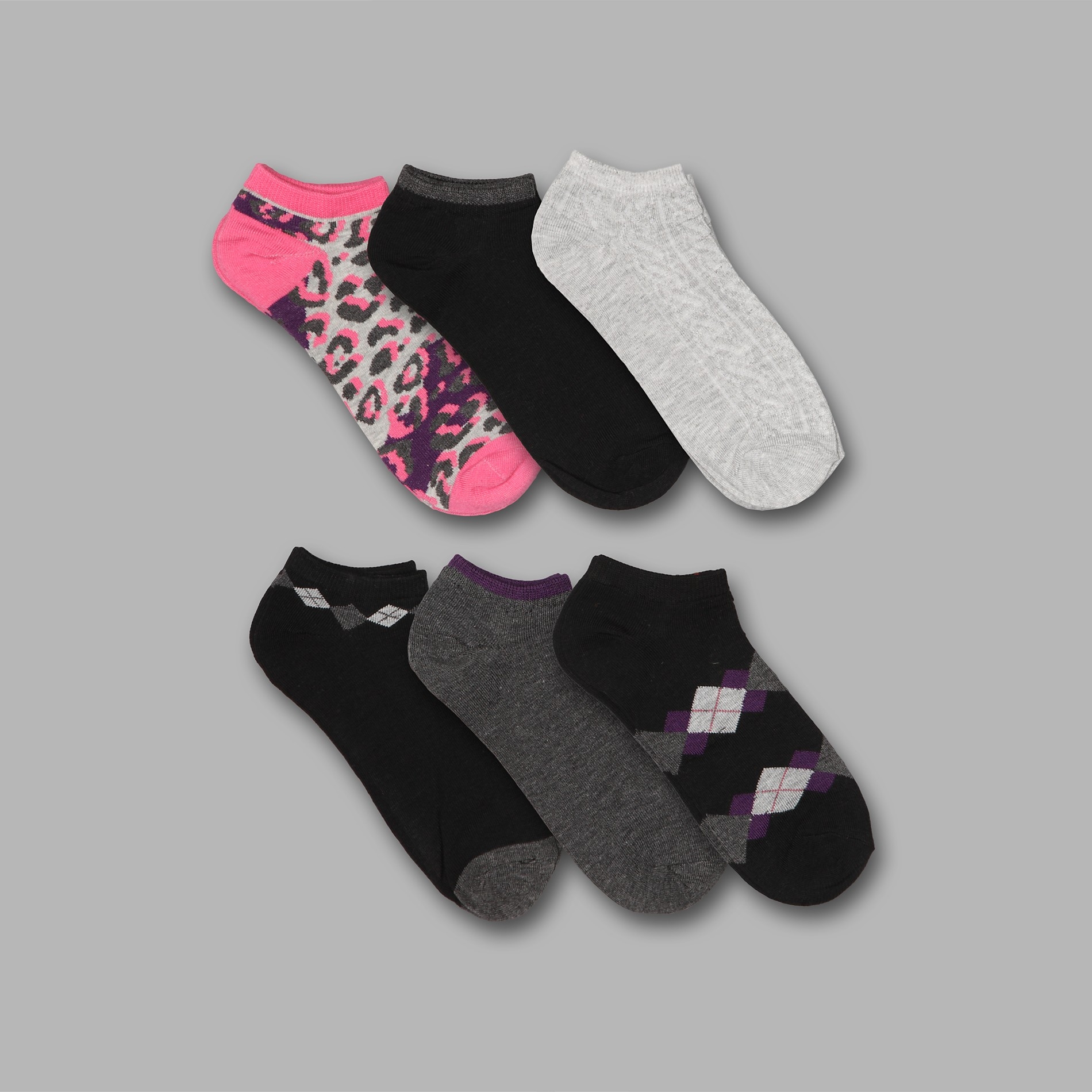Studio S Women's No-Show Socks 6-Pack - Mixed Prints at Sears.com