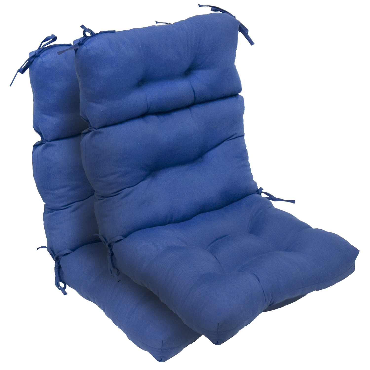 Greendale Home Fashions Set of Two, Outdoor High Back Chair Cushions, Marine Blue at Sears.com