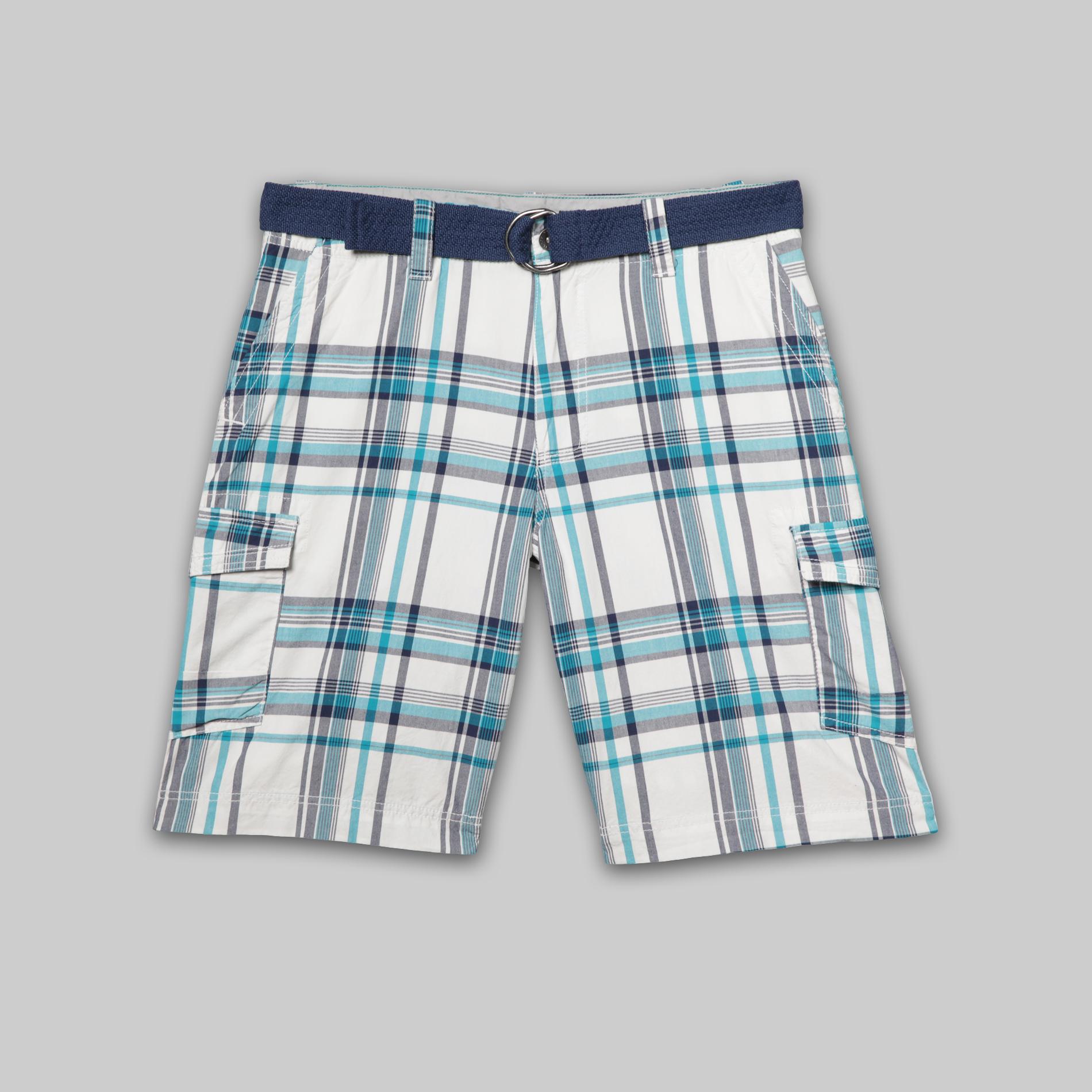 Route 66 Men's Cargo Shorts - Plaid at Kmart.com