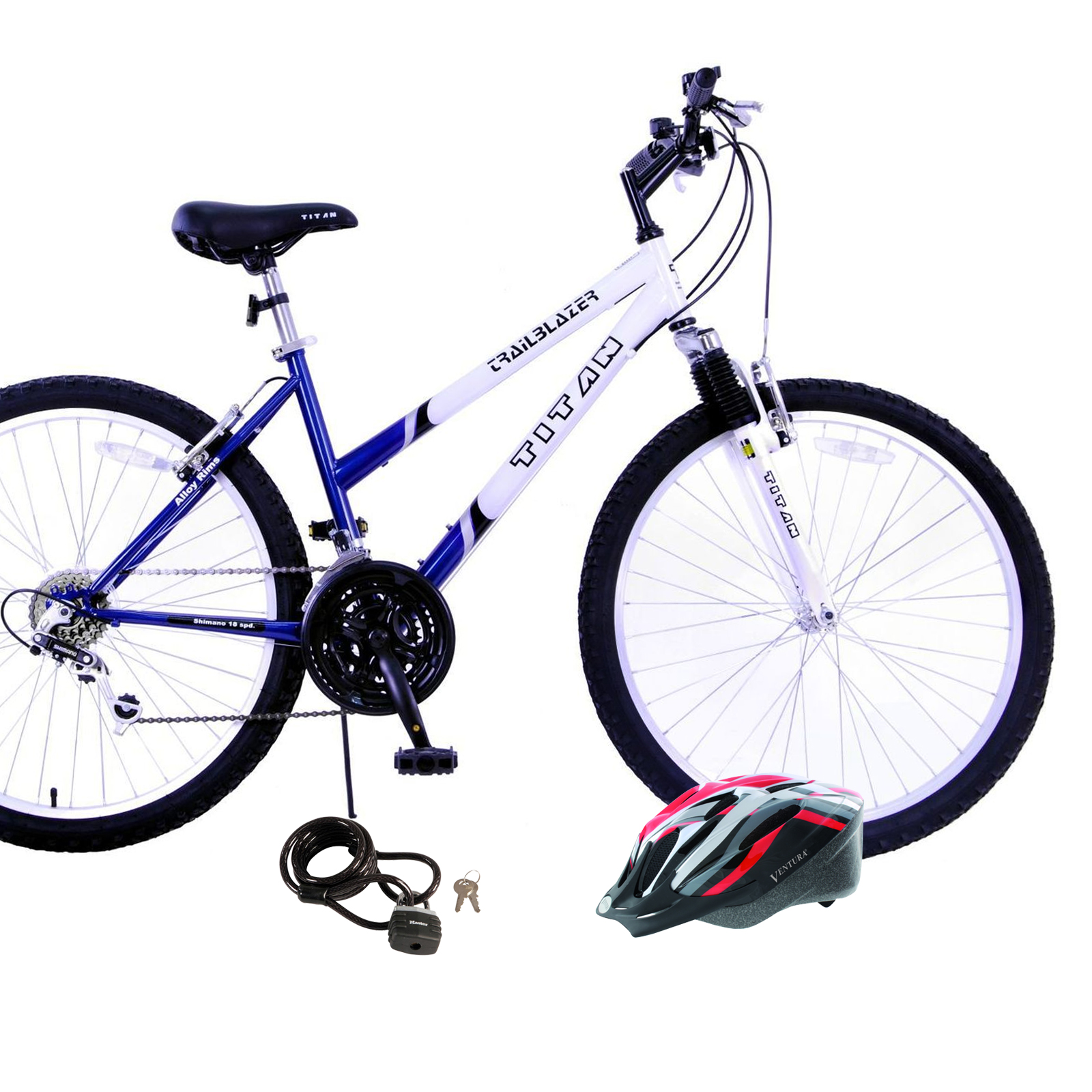 Titan Trailblazer Ladies Mountain Bike with Helmet & Lock Bundle at Kmart.com