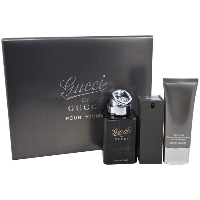 Gucci by Gucci by Gucci for Men - 3 Pc Gift Set 3oz EDT Spray, 1oz EDT Spray, 1.6oz All Over Shampoo at Kmart.com