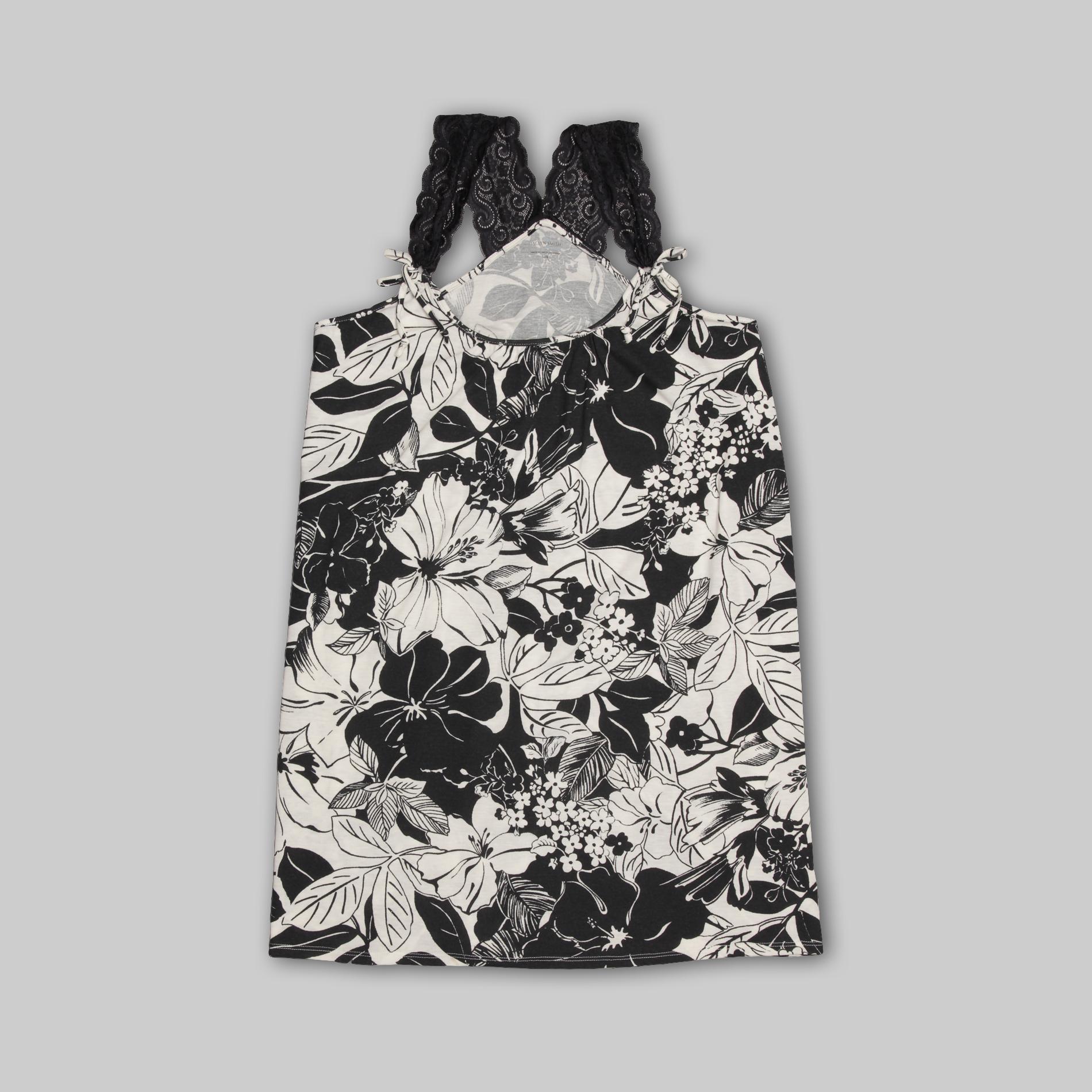 Jaclyn Smith Women's Plus Short Nightgown - Floral at Kmart.com