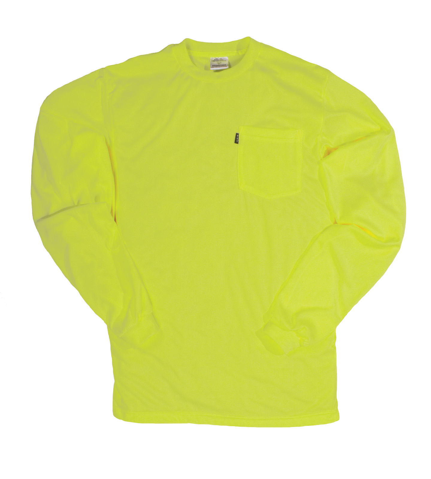 Waffle Knit Enhanced Visibility Pocket T-Shirt, Long Sleve