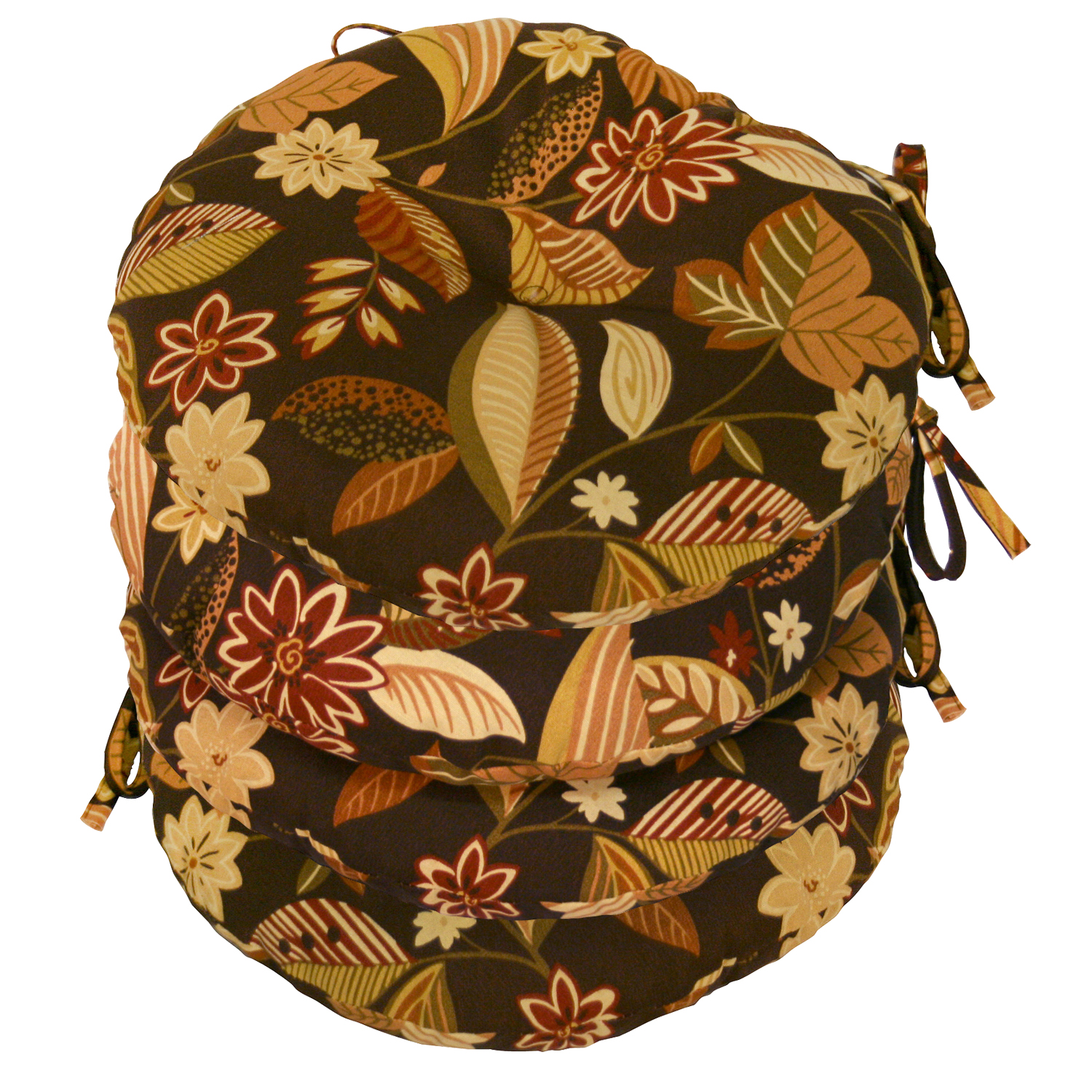 Greendale Home Fashions 15" Round Outdoor Bistro Chair Cushion, Set of Four, Skyworks Russet at Sears.com