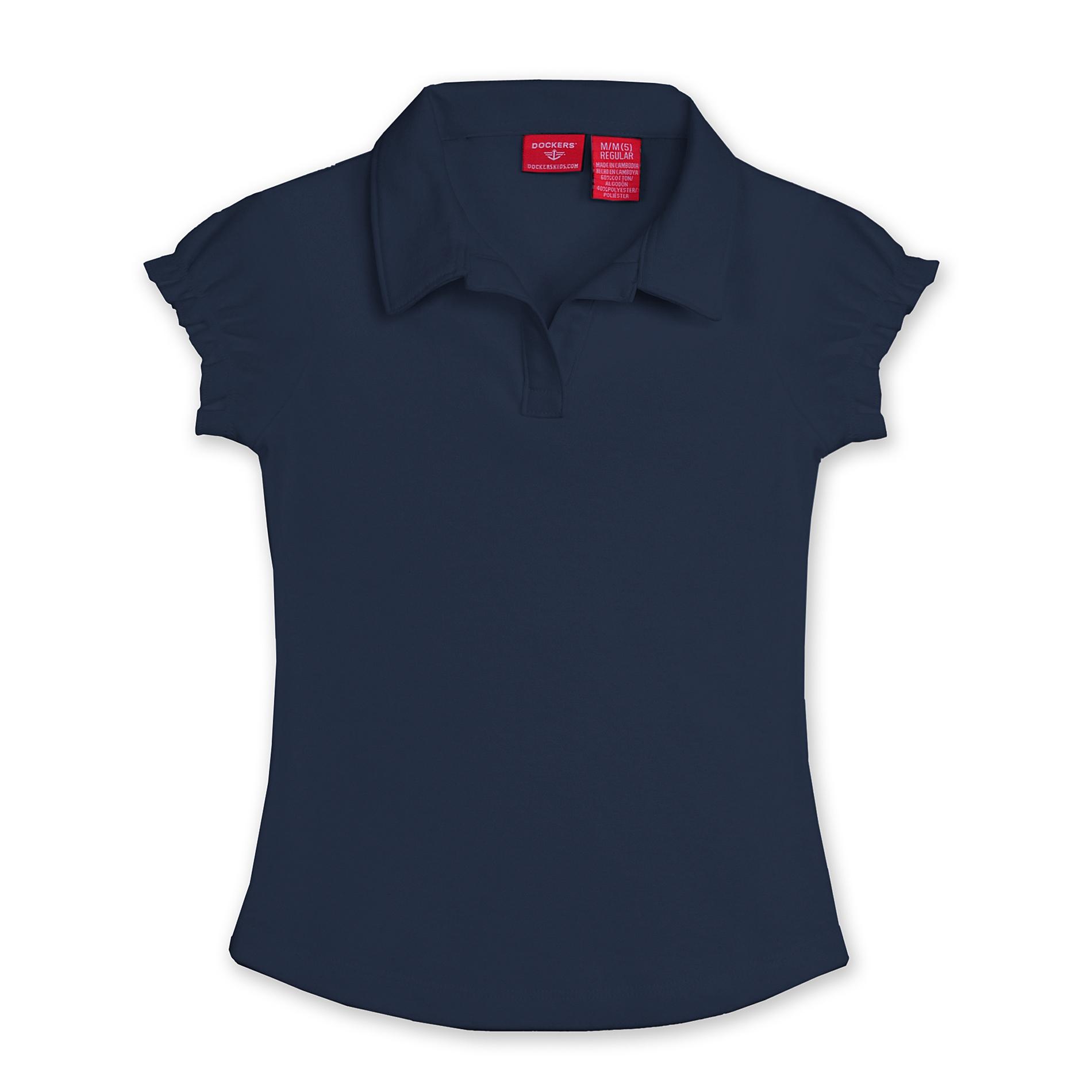 Dockers Girl's Puff-Sleeved Uniform Polo Shirt at Sears.com