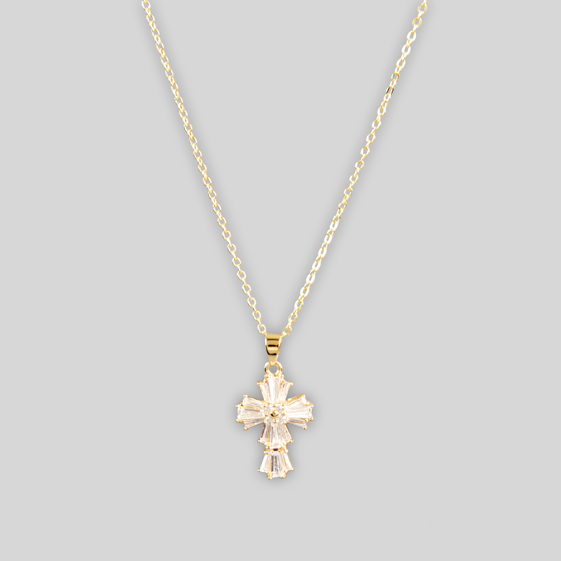 Womens Cross Pendant Necklace