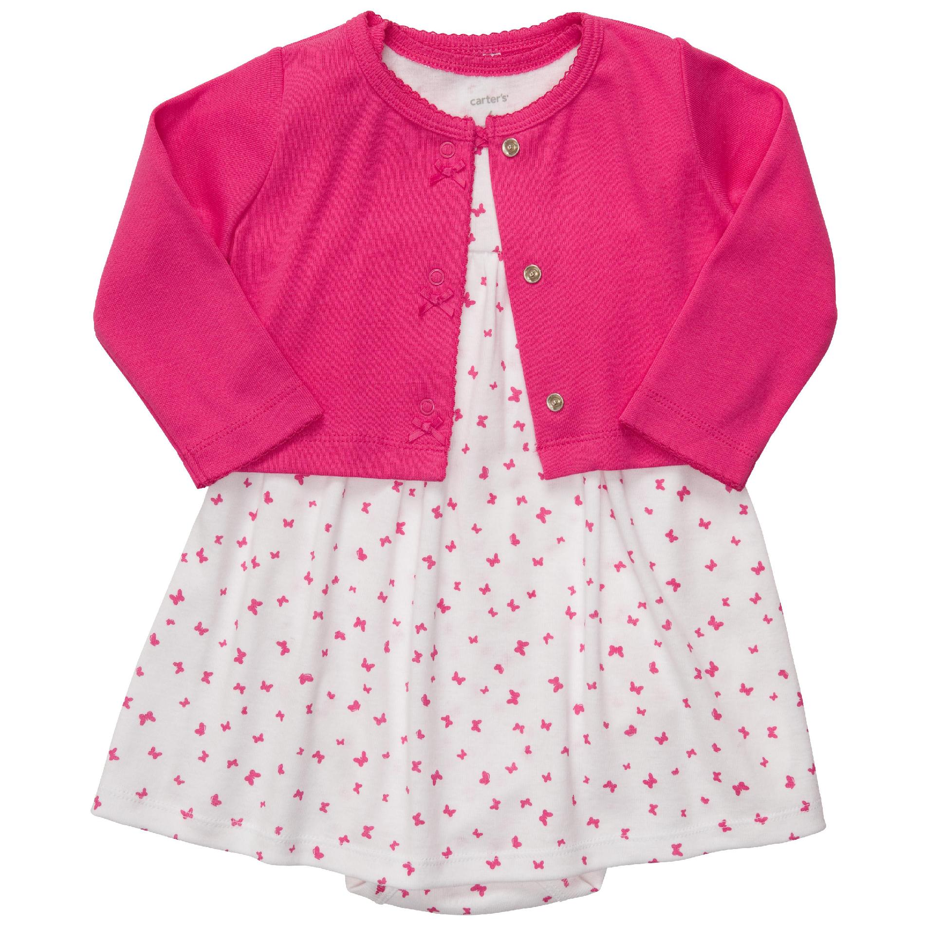 Carter's Infant Girl's Knit Dress & Cardigan - Bows at Sears.com
