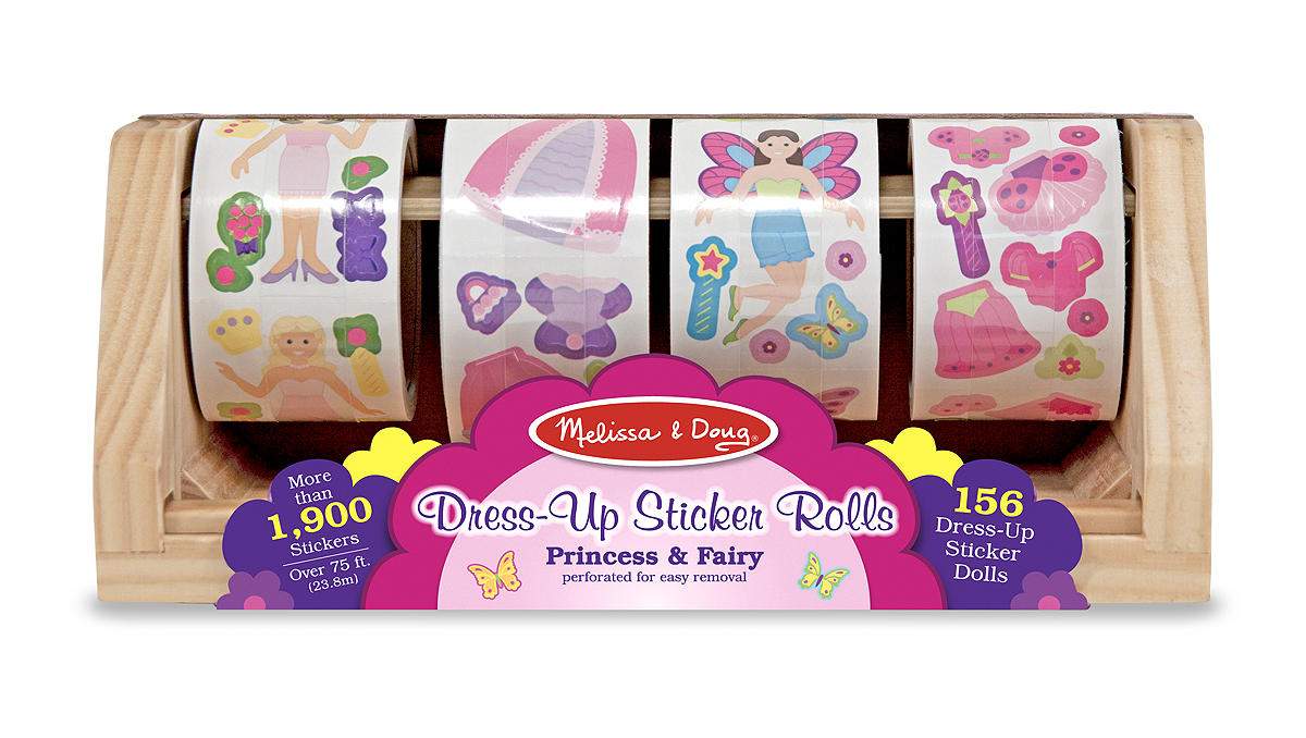Dress-Up Princess & Fairy Sticker Rolls