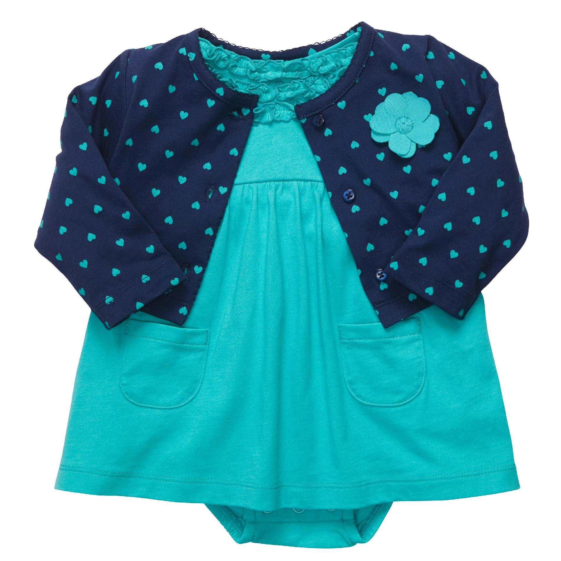 Carter's Infant Girl's Dress & Sweater - Heart at mygofer.com