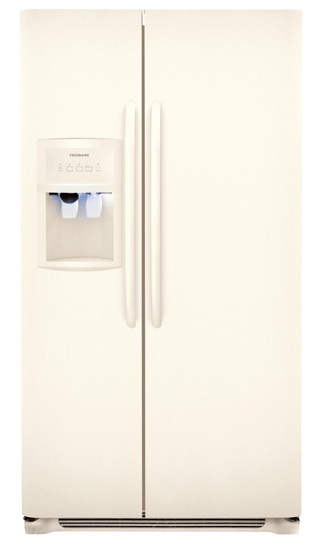 Frigidaire FFHS2622MQ 26 cu. ft. SidebySide Refrigerator Bisque