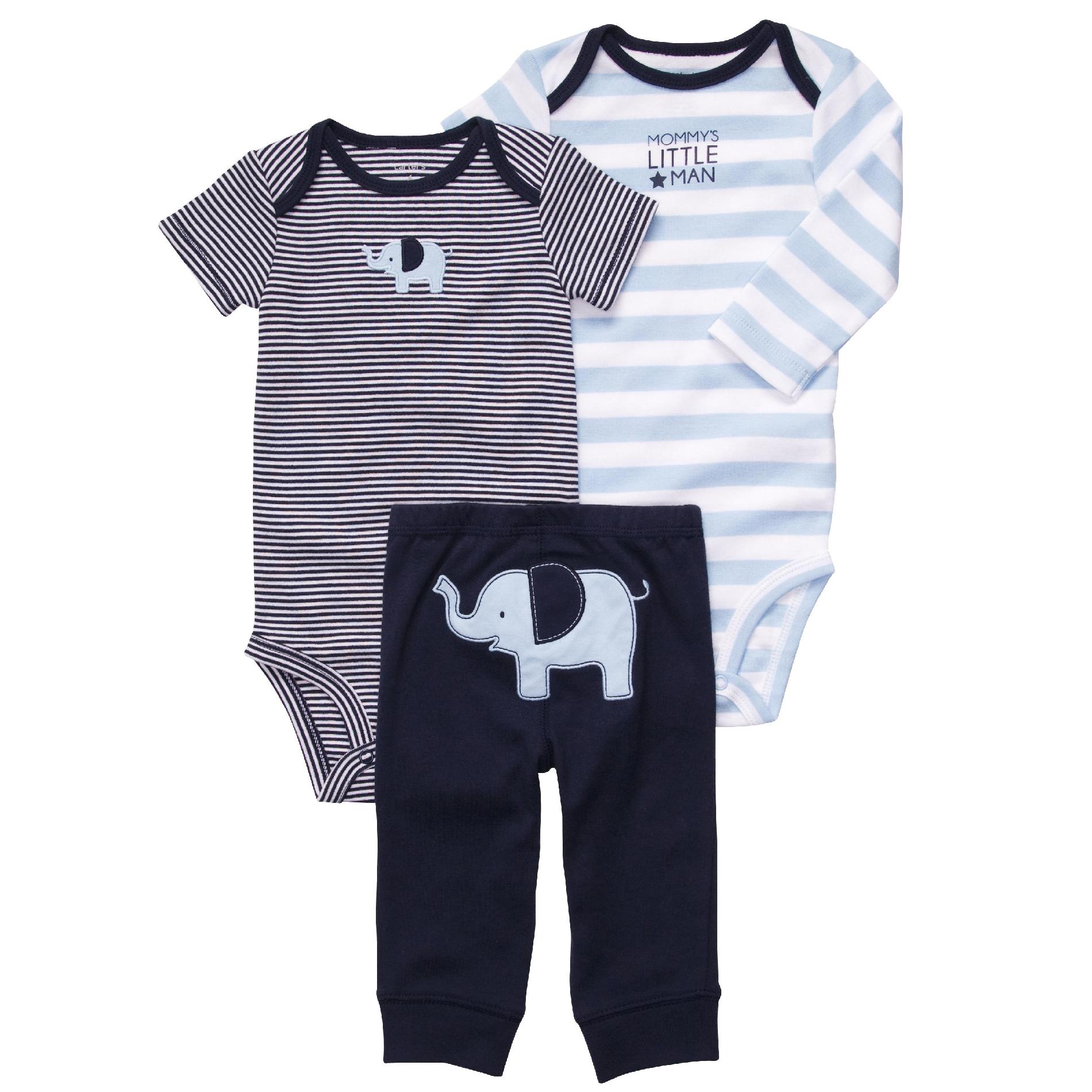 Carter's Infant Boy's 3Pc Bodysuits & Pants - Elephant at Sears.com