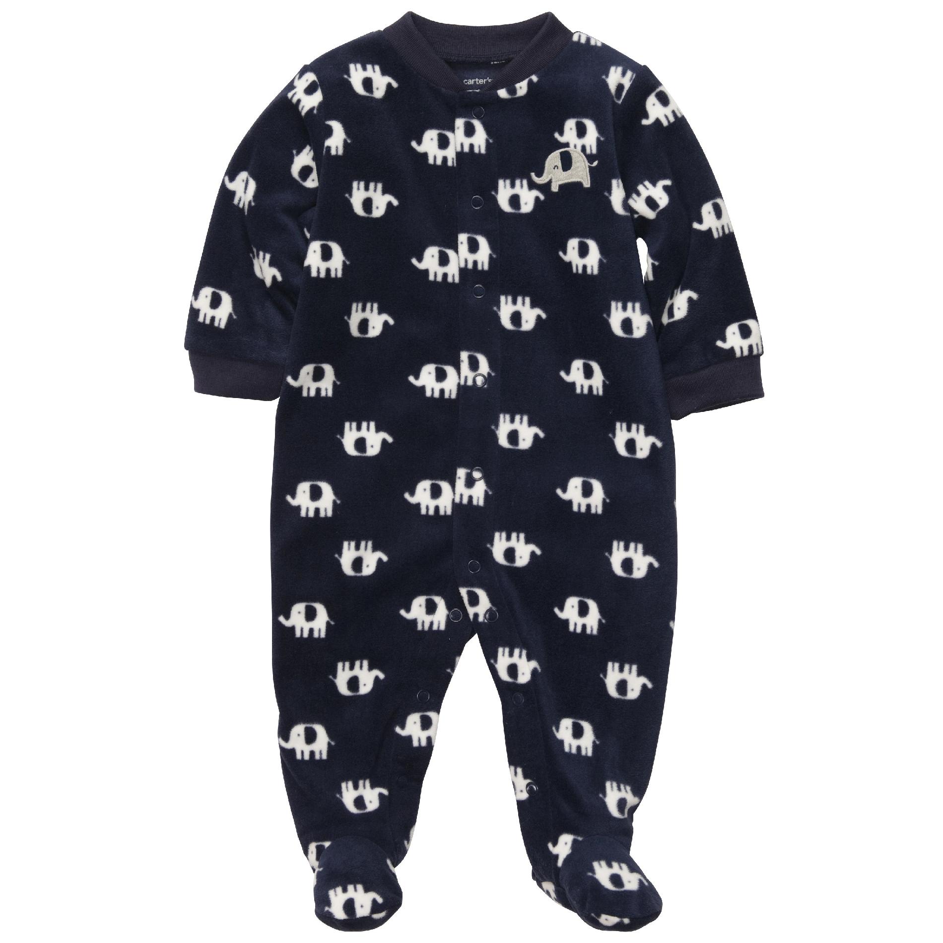 Carter's Newborn Boy's Sleeper Pajamas Elephants