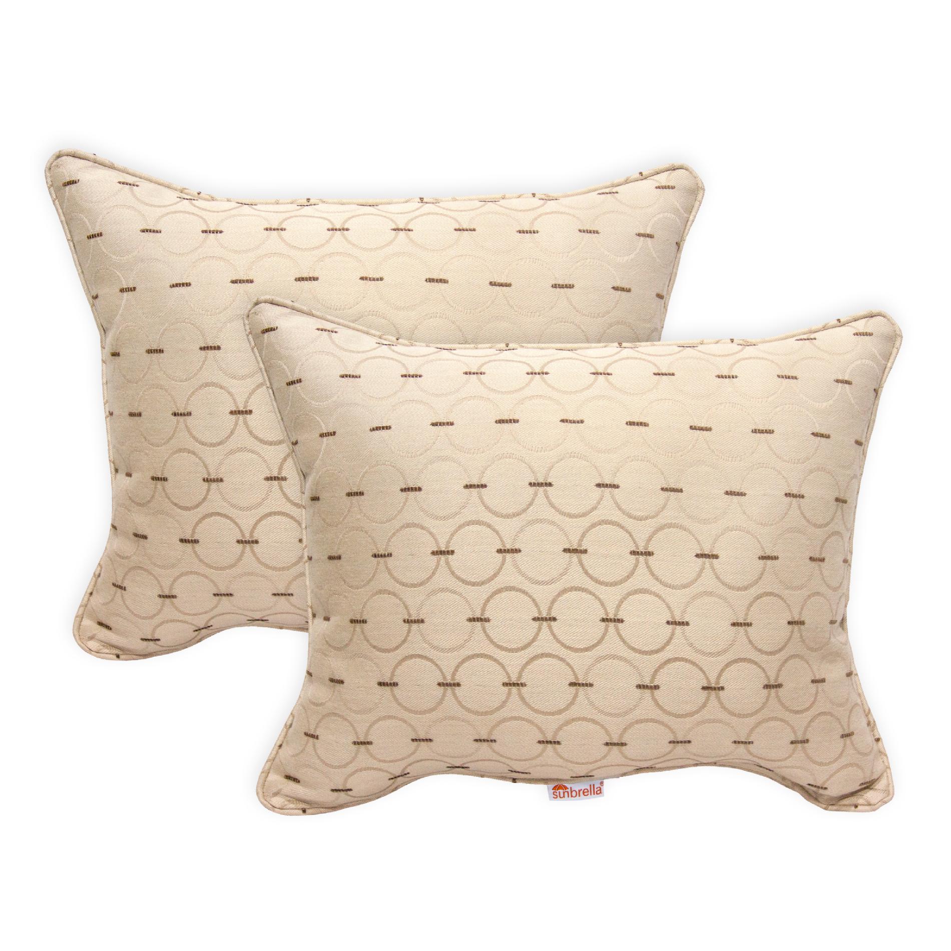 Sunbrella Pack of 2 Deluxe (16"x20") Throw Pillows - Color:  Pango Buff at Kmart.com