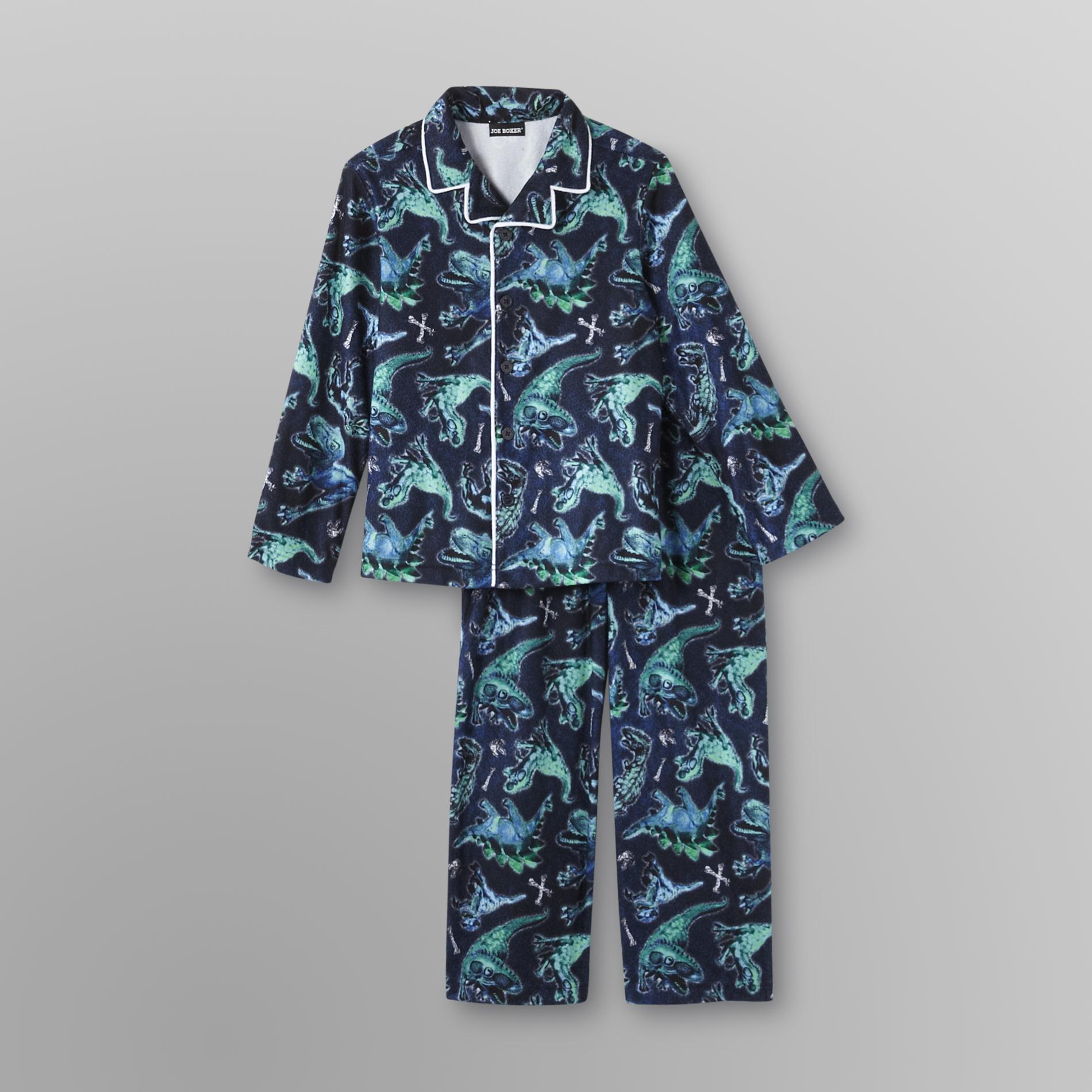 Joe Boxer Boy's Flannel Pajamas Dinosaur