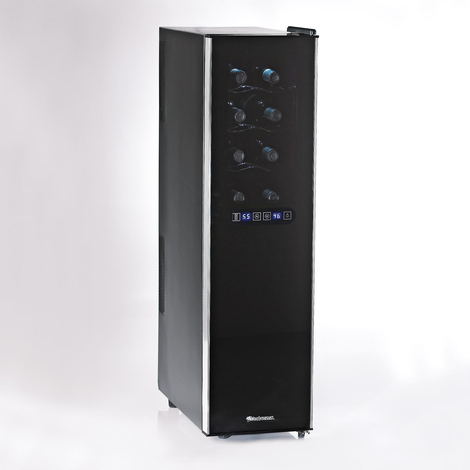 Wine Enthusiast Silent 18 Bottle Dual Zone Touchscreen Slimline Wine Fridge
