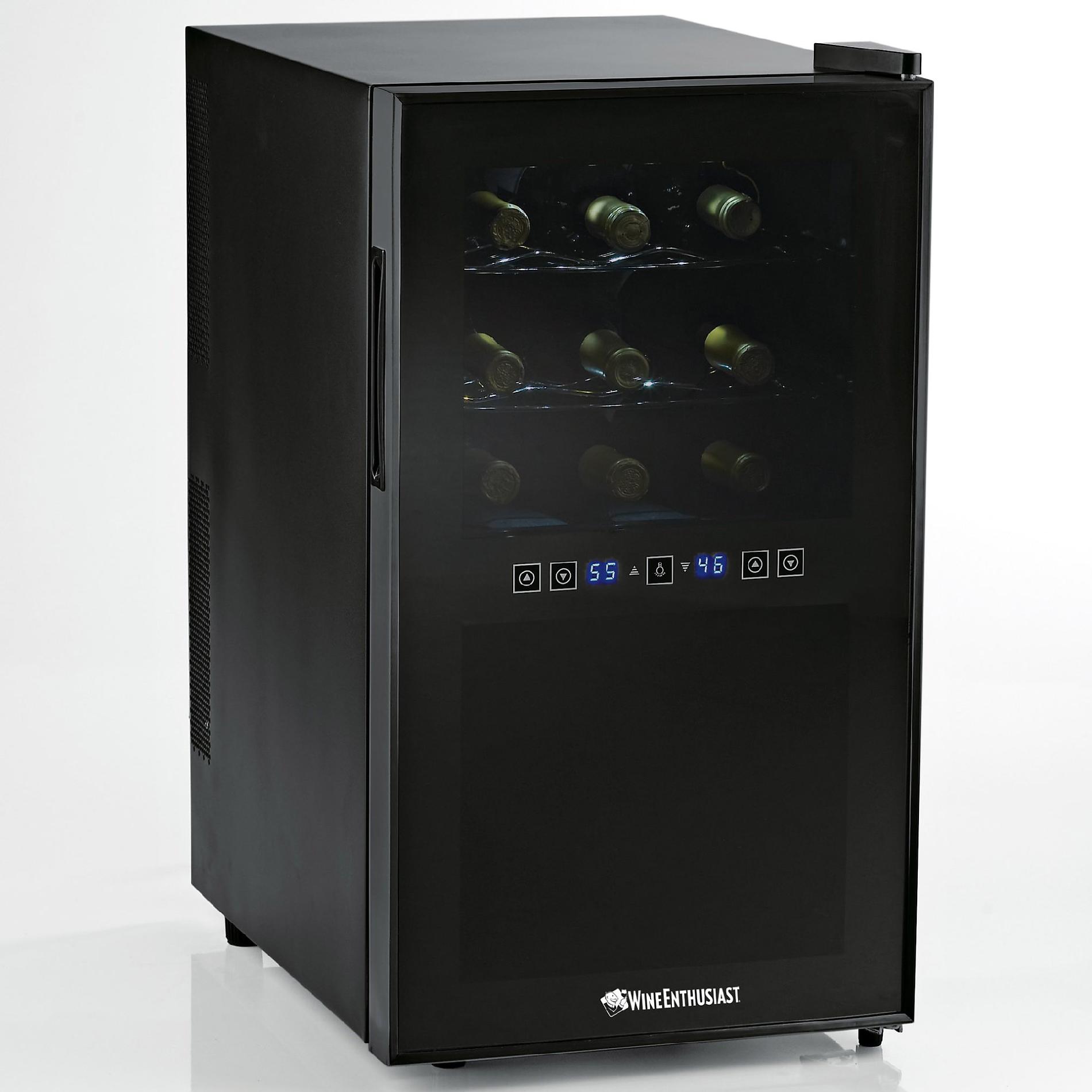 Wine Enthusiast Silent 18 Bottle Dual Zone Touchscreen Wine Refrigerator at Sears.com