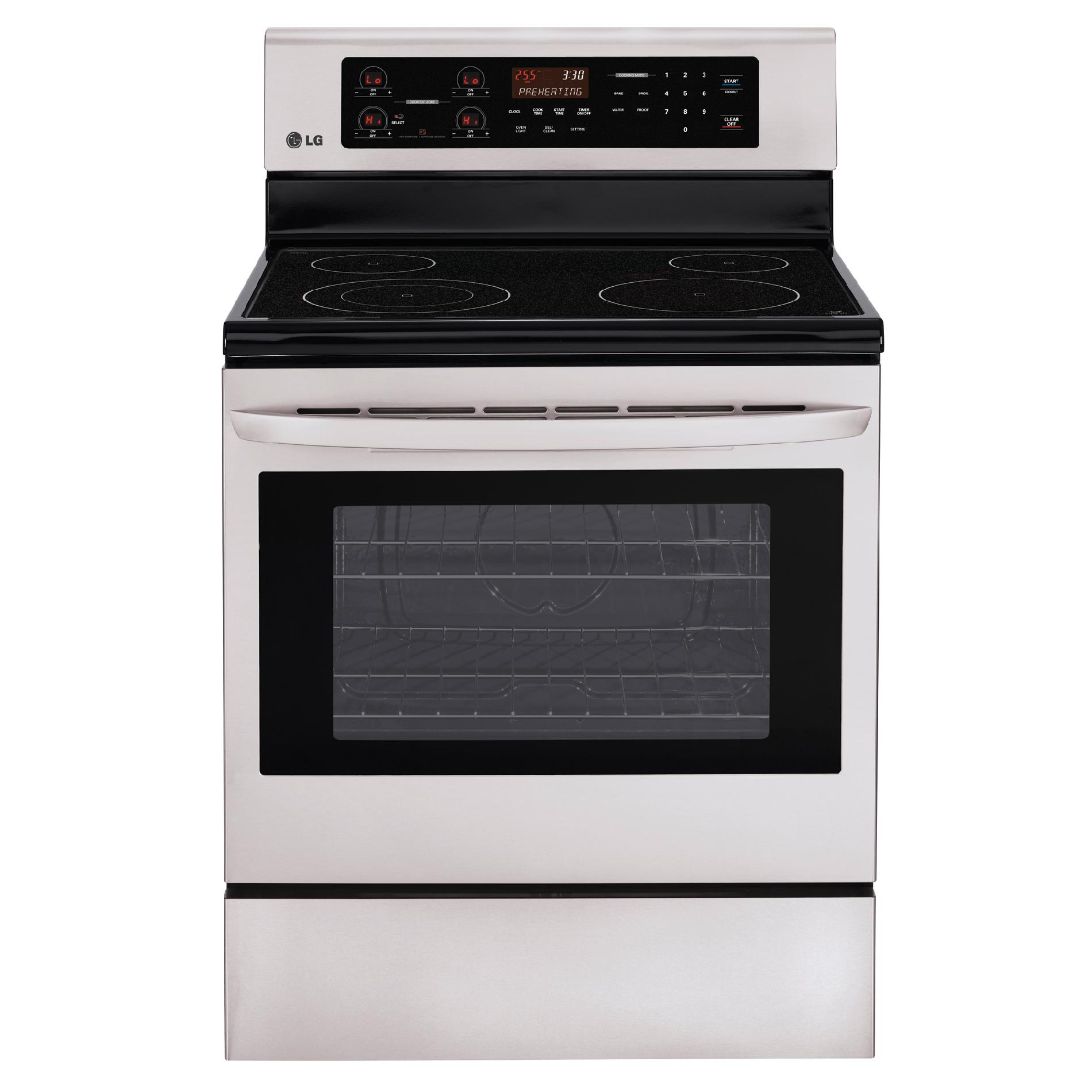 Lg 6.3 Cu. Ft. Electric Range Stainless Steel Fandu
