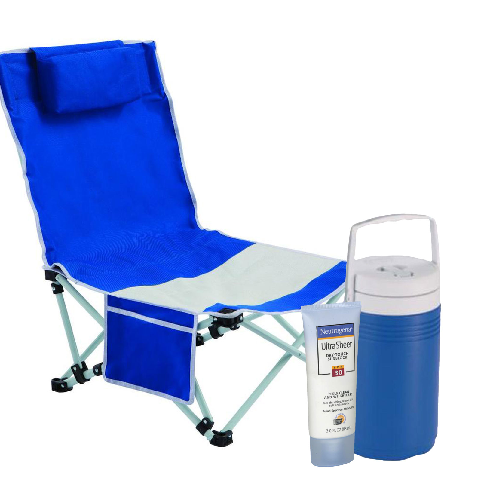 Sun & Sport Beach Chair, Cooler & Sunscreen Bundle at Kmart.com