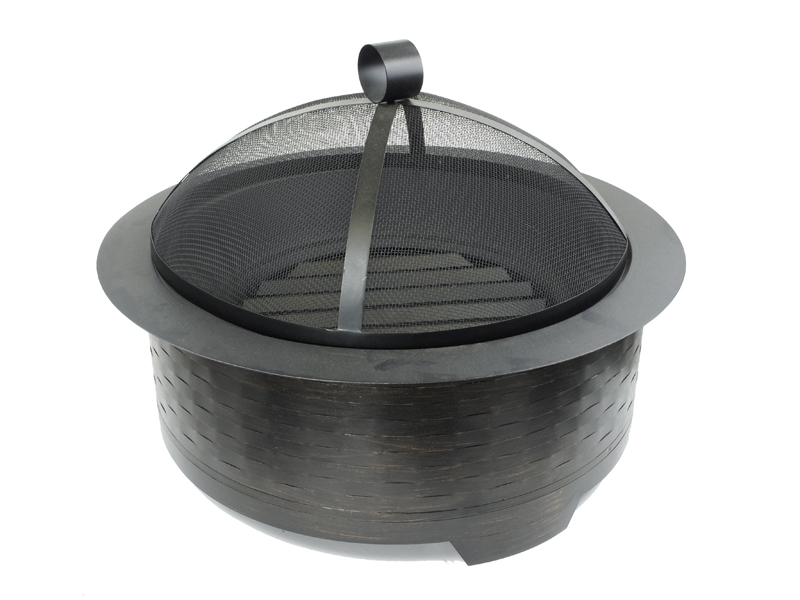 Imperial - MW1307 - Stainless Round Wicker 29" Fire Pit ...