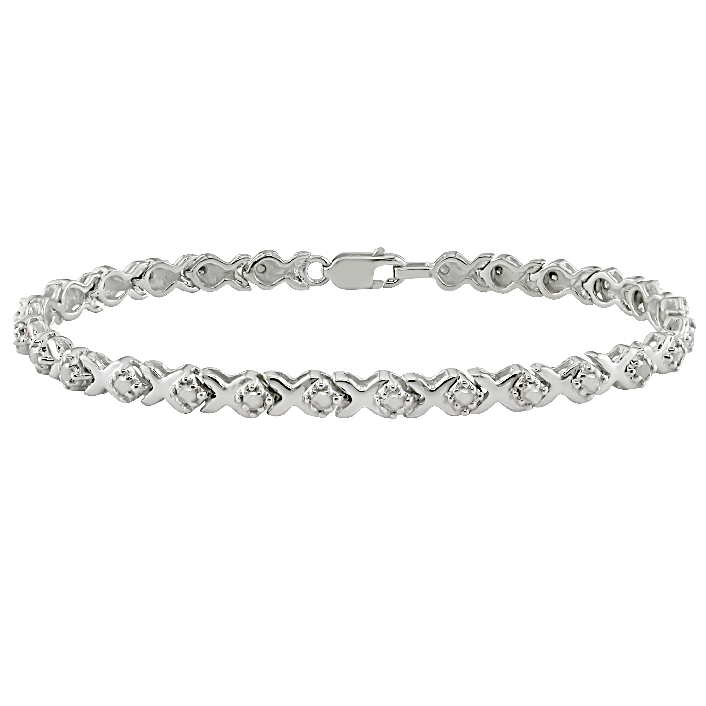 1 CT  Diamond  7in Bracelet Silver  I-J I3 at Kmart.com