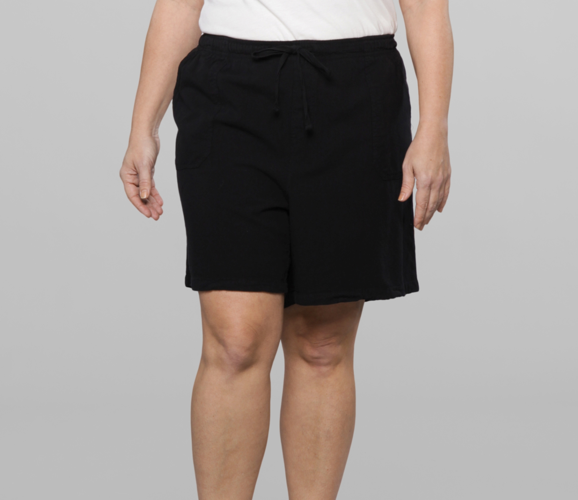 Basic Editions Women's Plus Knit Shorts at Kmart.com