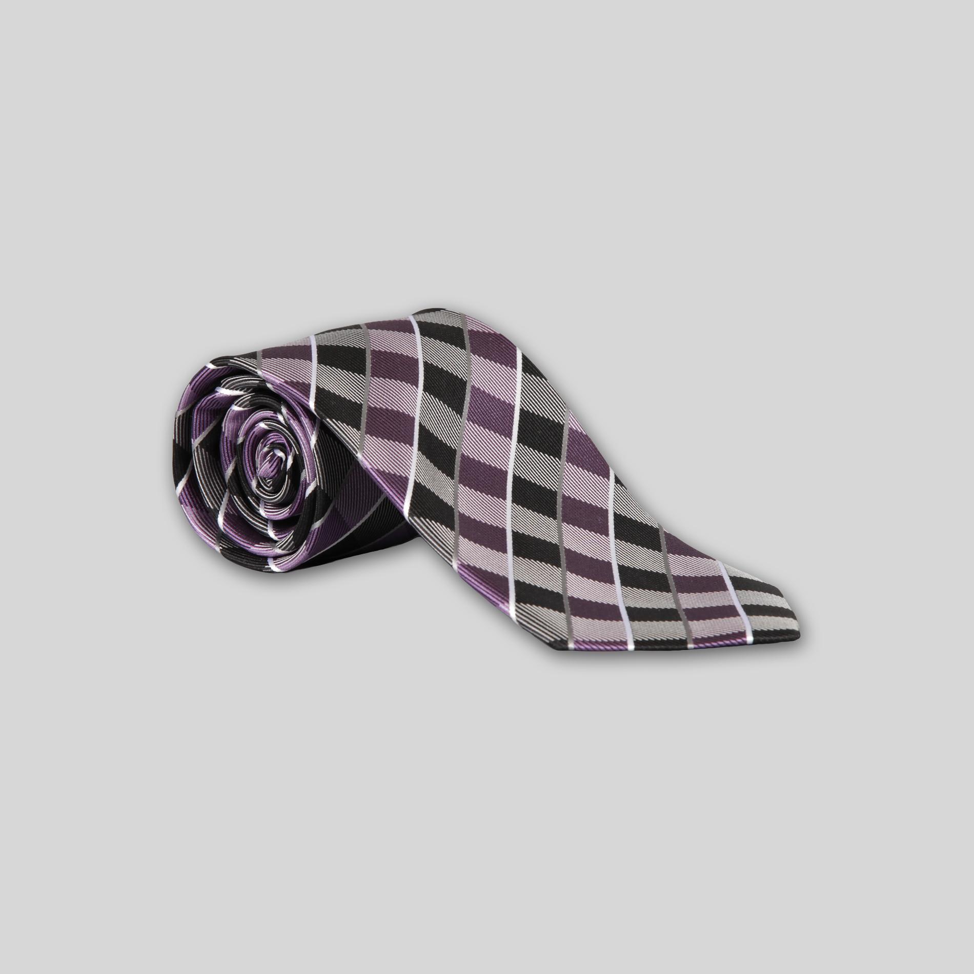 Pierre Cardin Men's Silk Tie - Gingham Striped at Sears.com