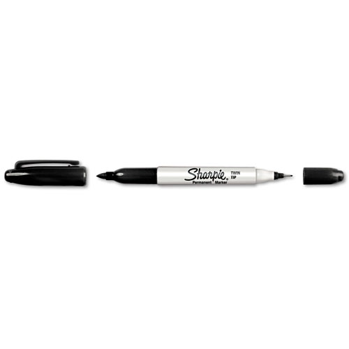 Sharpie® Twin-Tip Permanent Marker, Fine/Ultra Fine Point, Black at Kmart.com