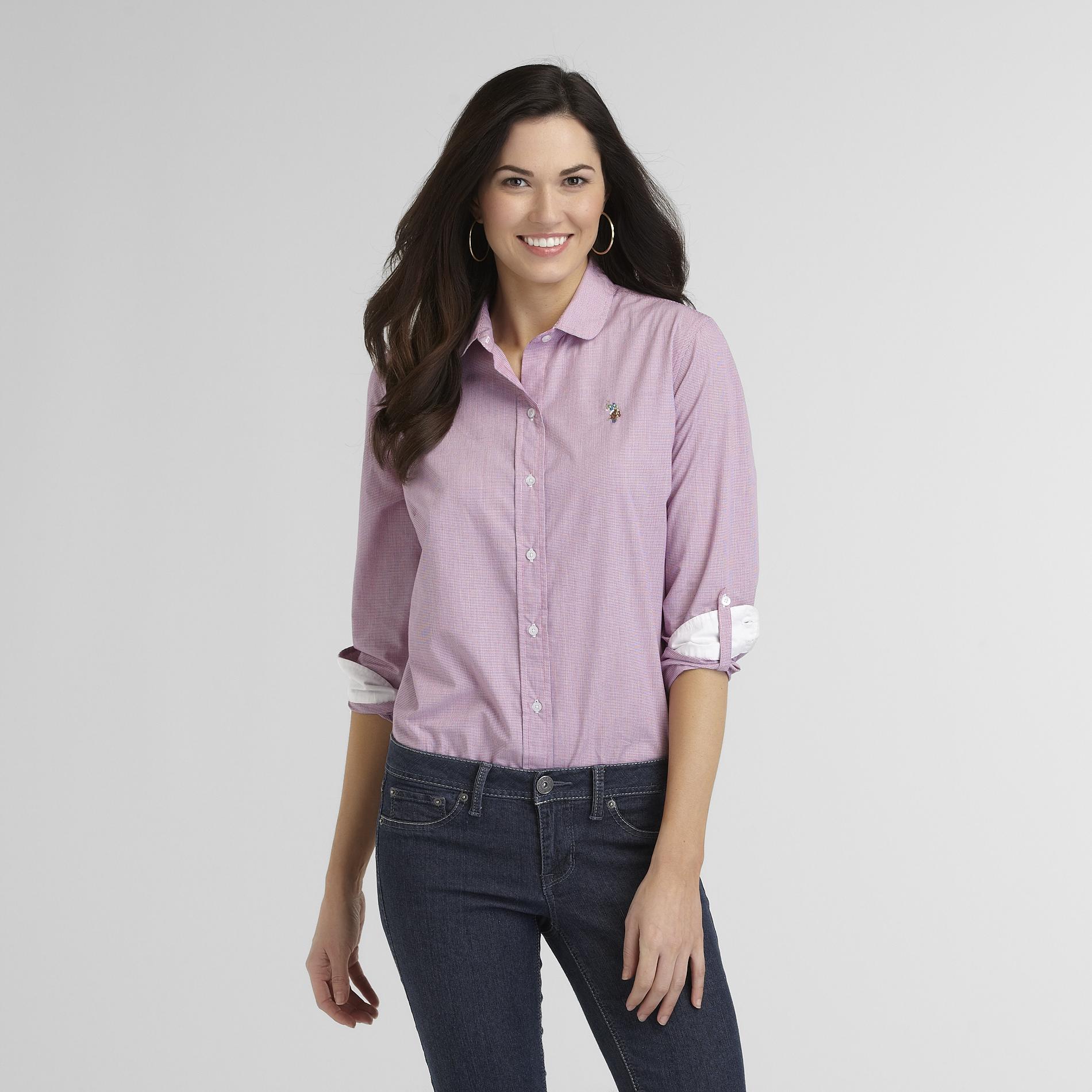US Polo Assn. Women's Tabbed Shirt - Plaid at Sears.com