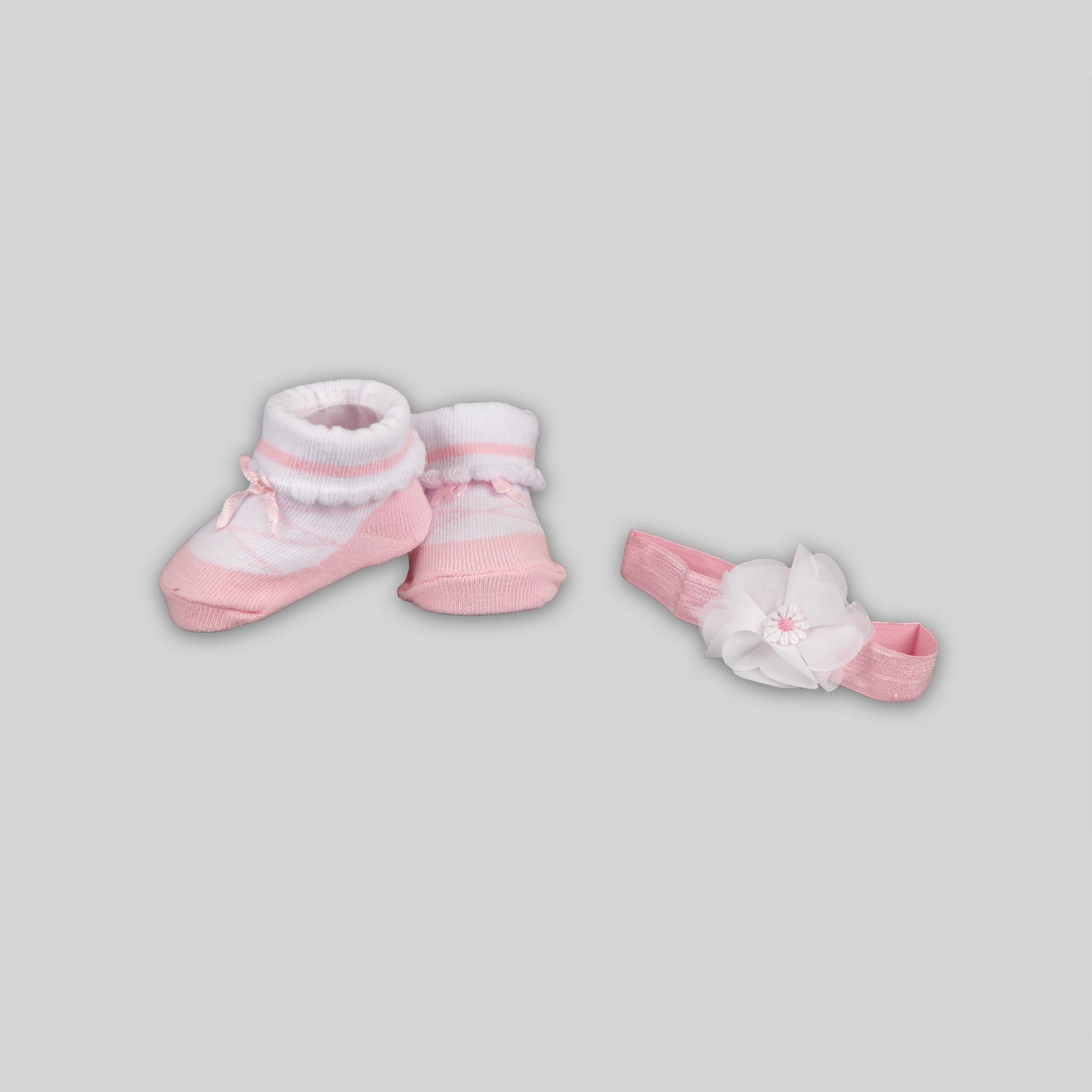 Infant Girl's Booties & Headband at Kmart.com