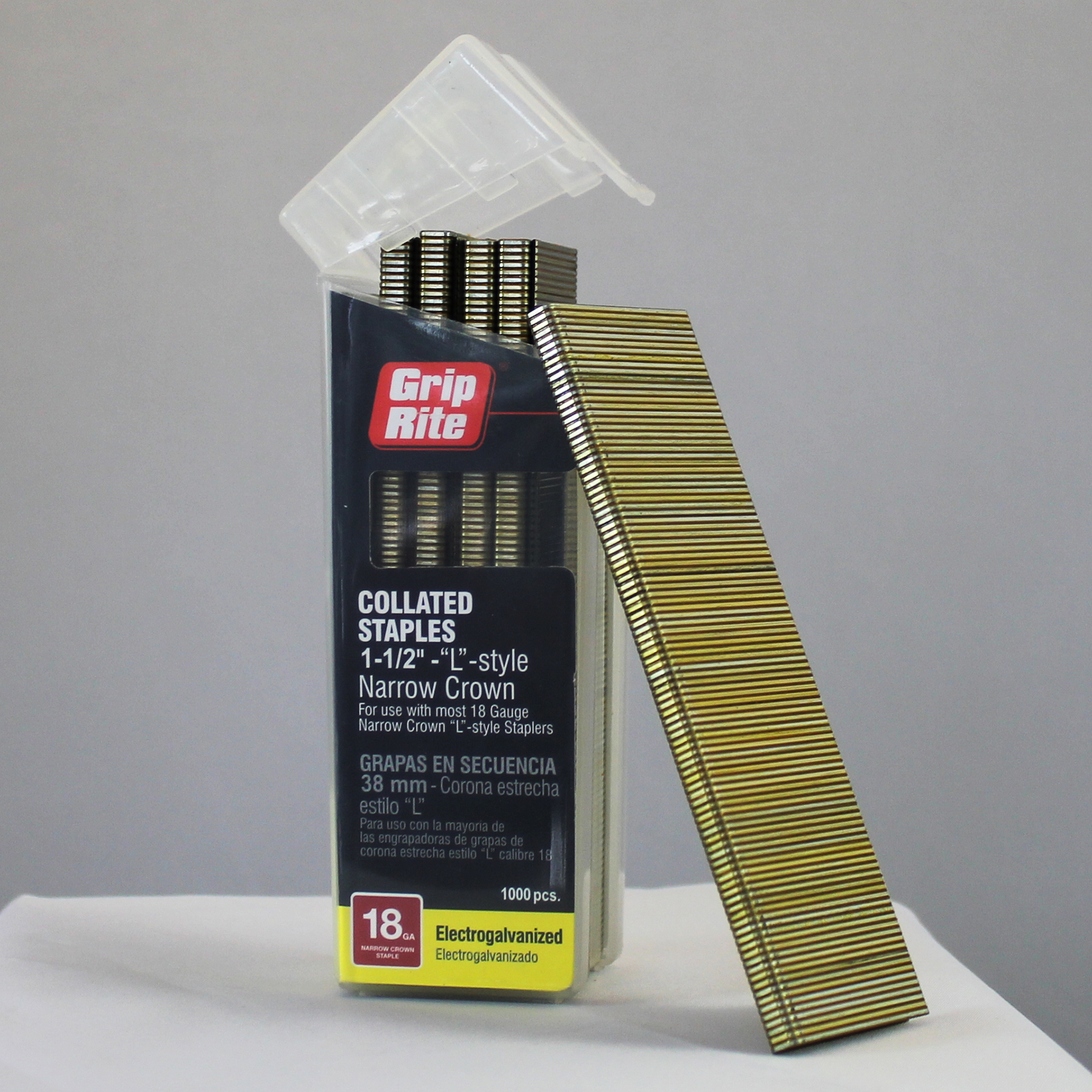 Grip Rite 18 Gauge Collated Staples 1-1/2" - "L" Style, 1/4" Narrow Crown at Kmart.com