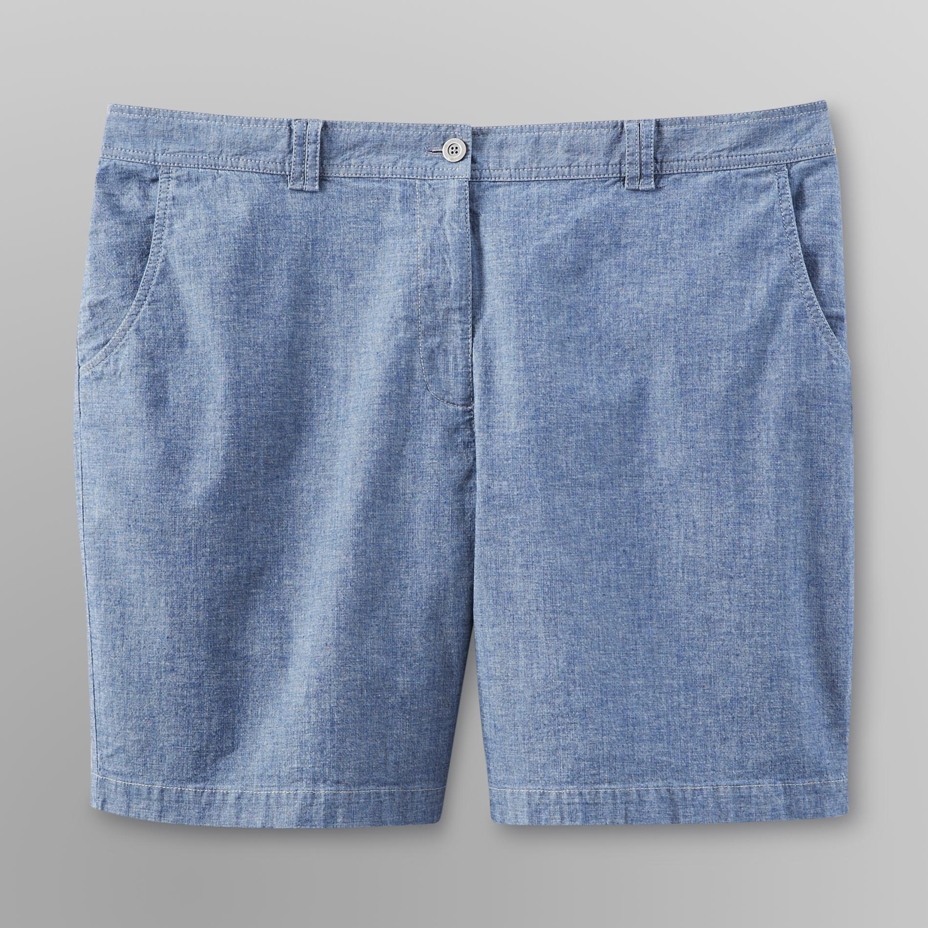 Laura Scott Women's Plus Denim Stretch Shorts at Sears.com
