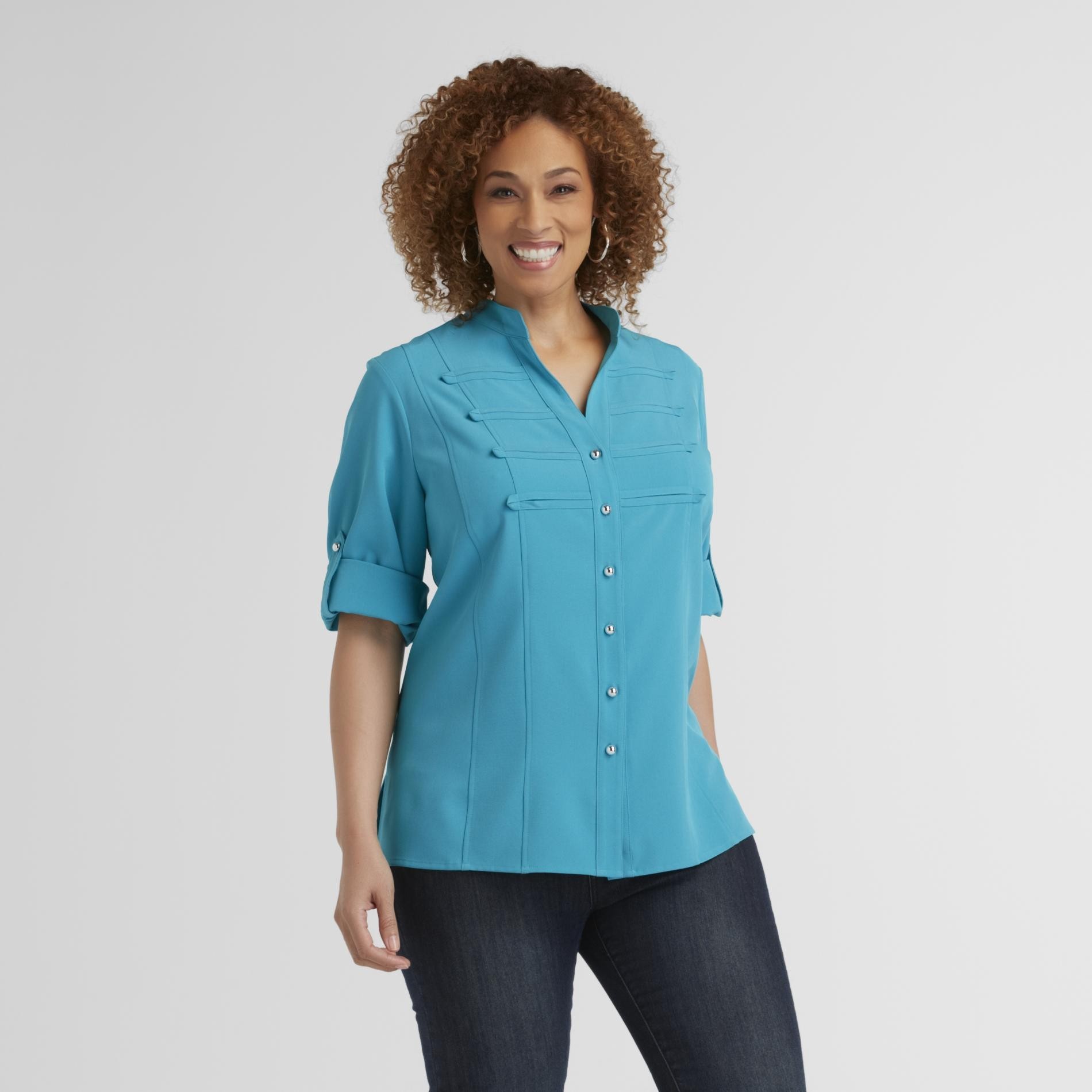 Kathy Che Women's Plus Cadet Blouse at Kmart.com