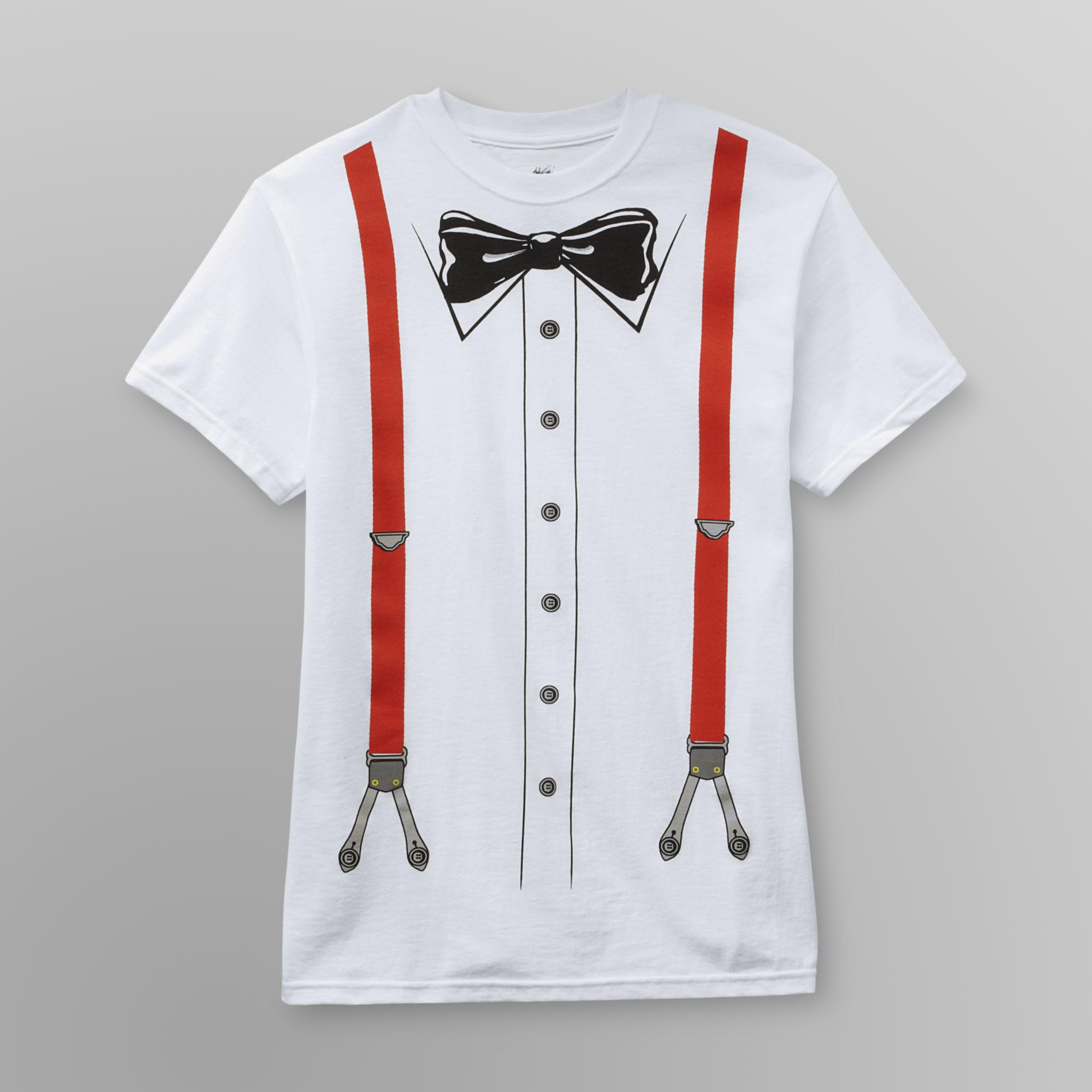 Young Men's T-Shirt - Bow Tie/Suspenders